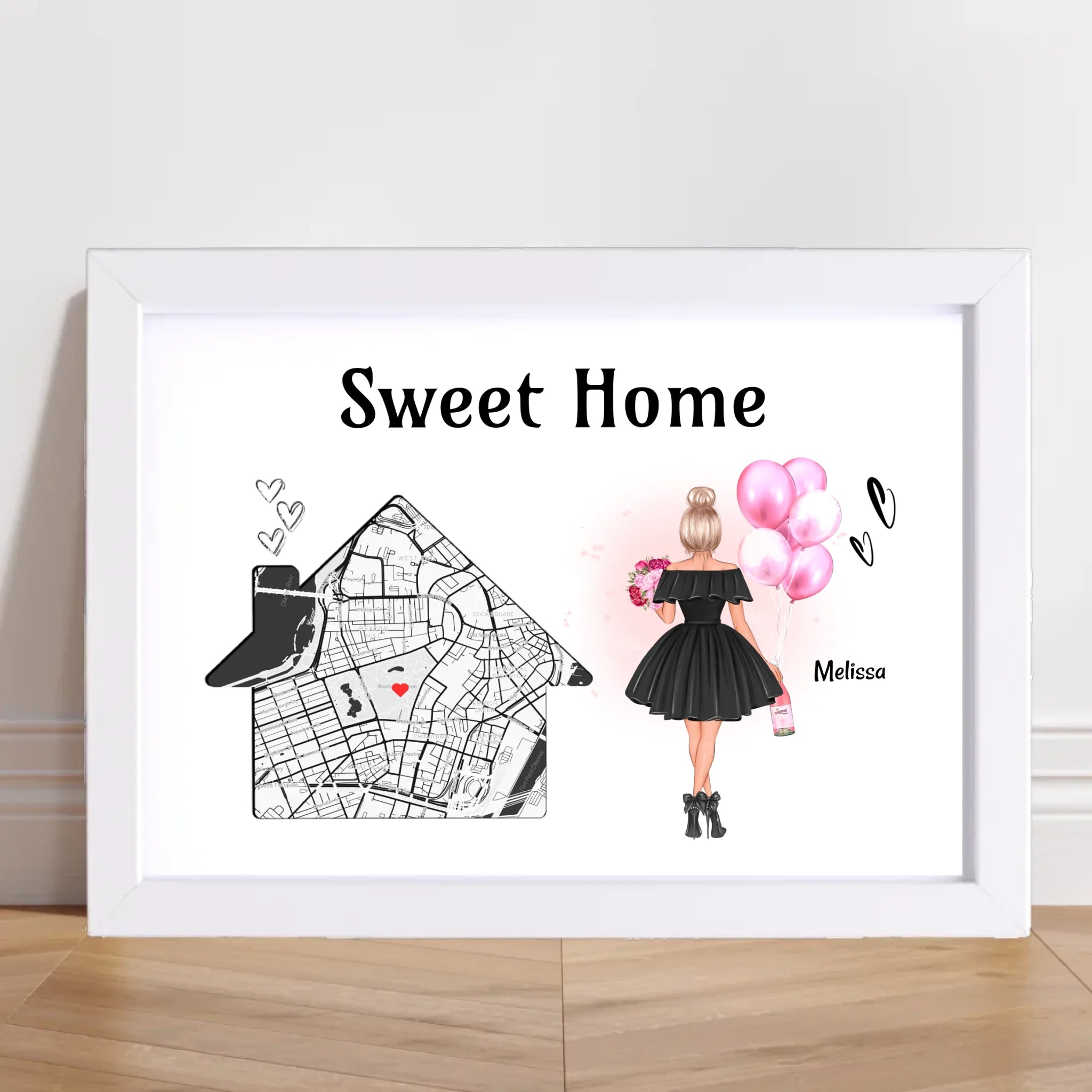 Einzugsgeschenk Frau erste eigene Wohnung & Haus Poster - Cantty