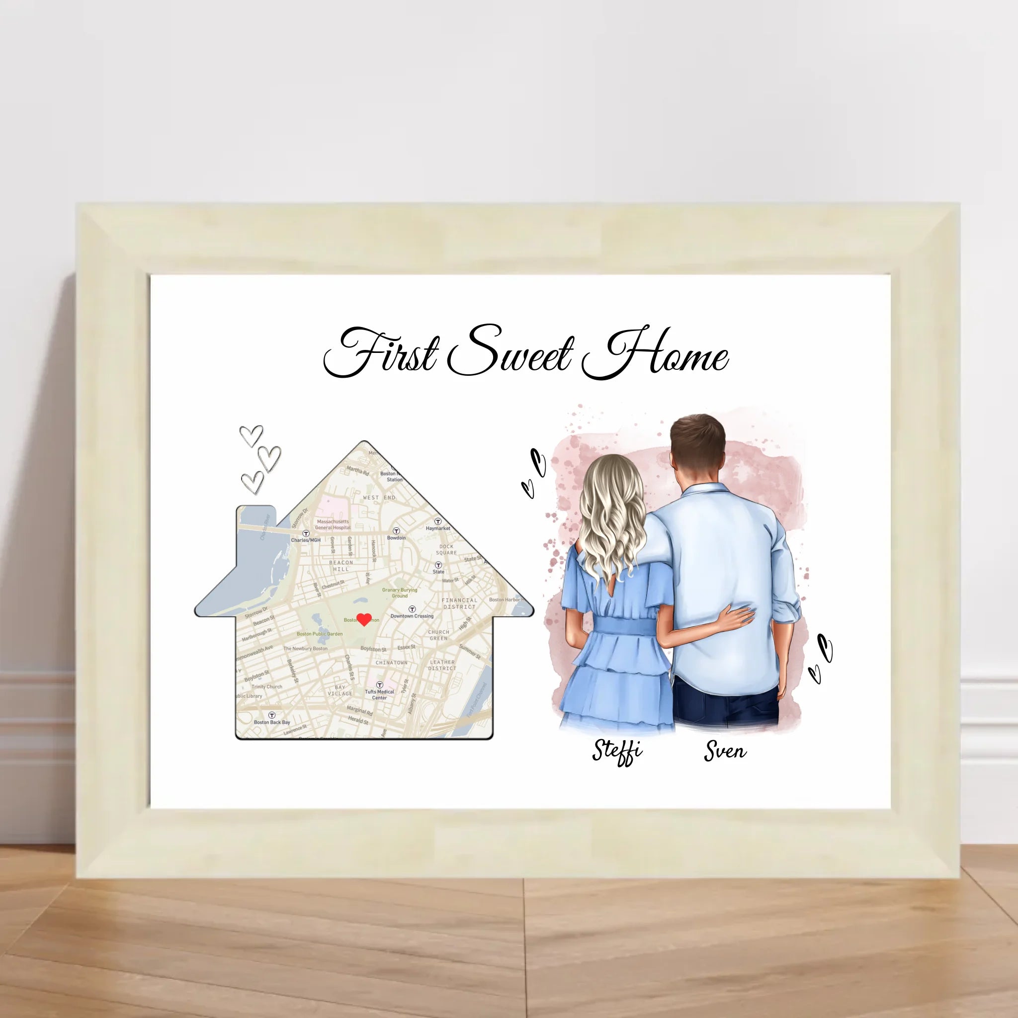 Erste gemeinsame Wohnung Einzugsgeschenk Paar Poster - Cantty