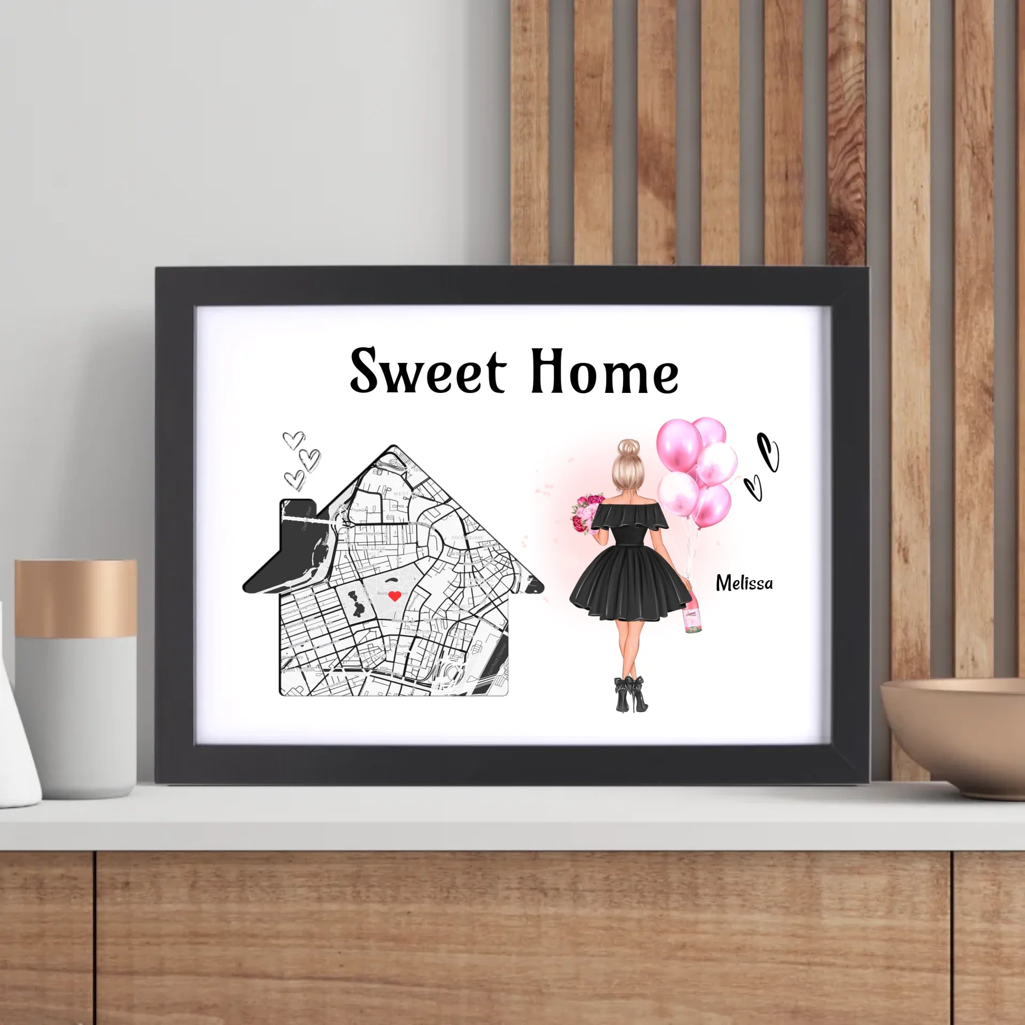 Einzugsgeschenk Frau erste eigene Wohnung & Haus Poster - Cantty