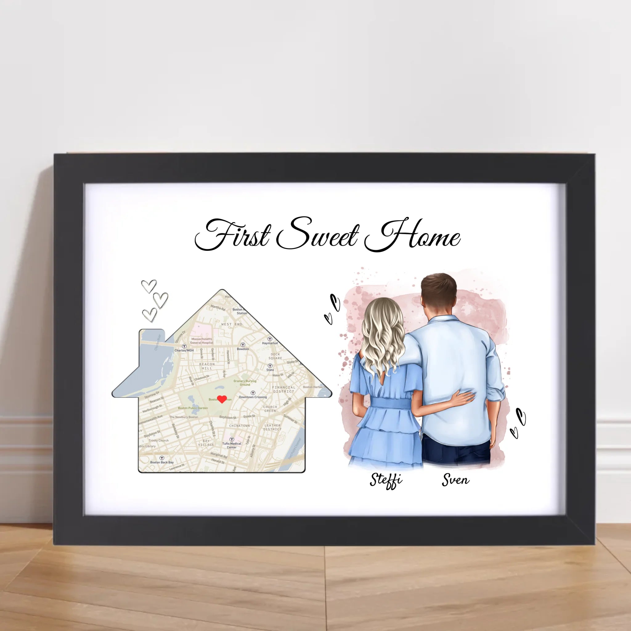 Erste gemeinsame Wohnung Einzugsgeschenk Paar Poster - Cantty