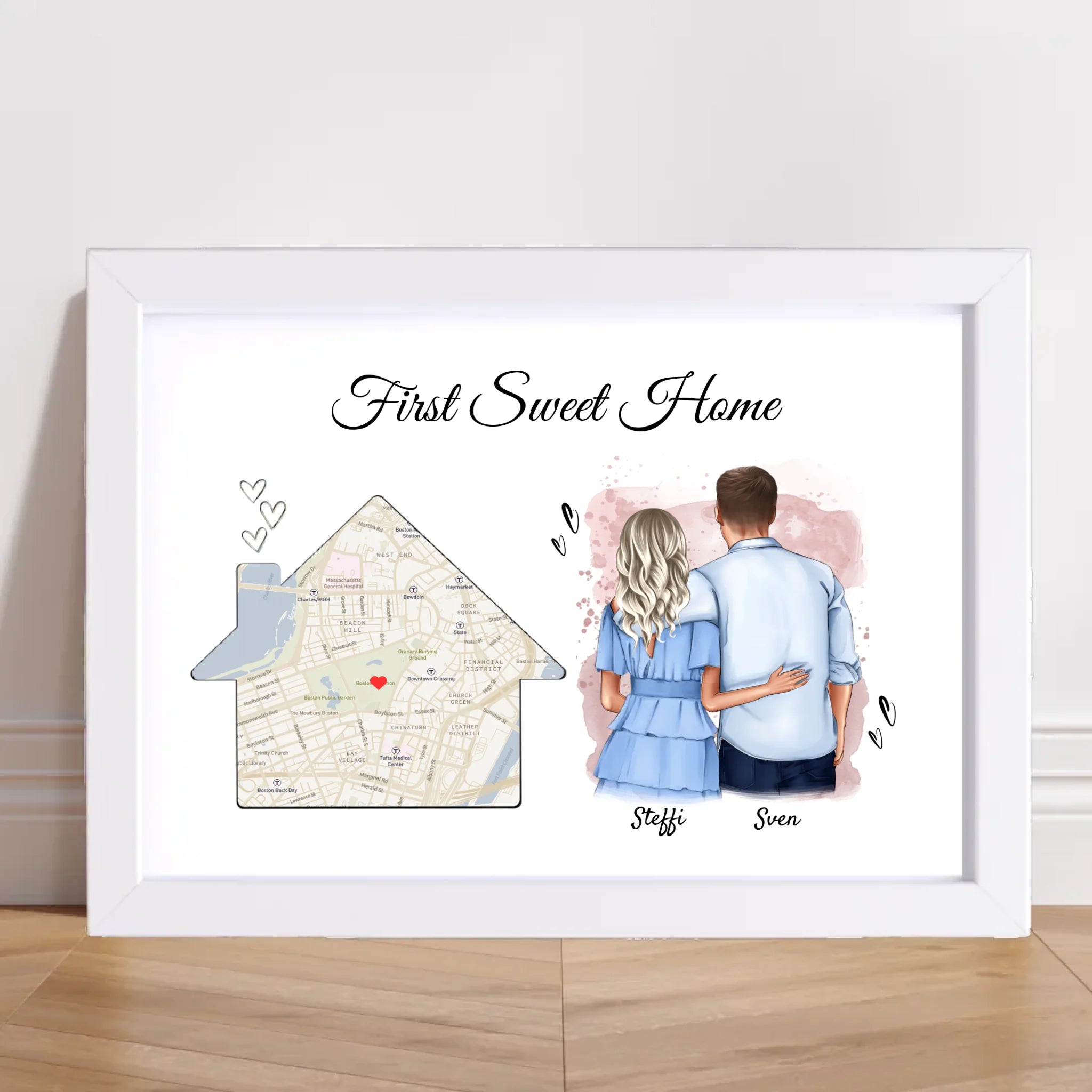 Erste gemeinsame Wohnung Einzugsgeschenk Paar Poster - Cantty