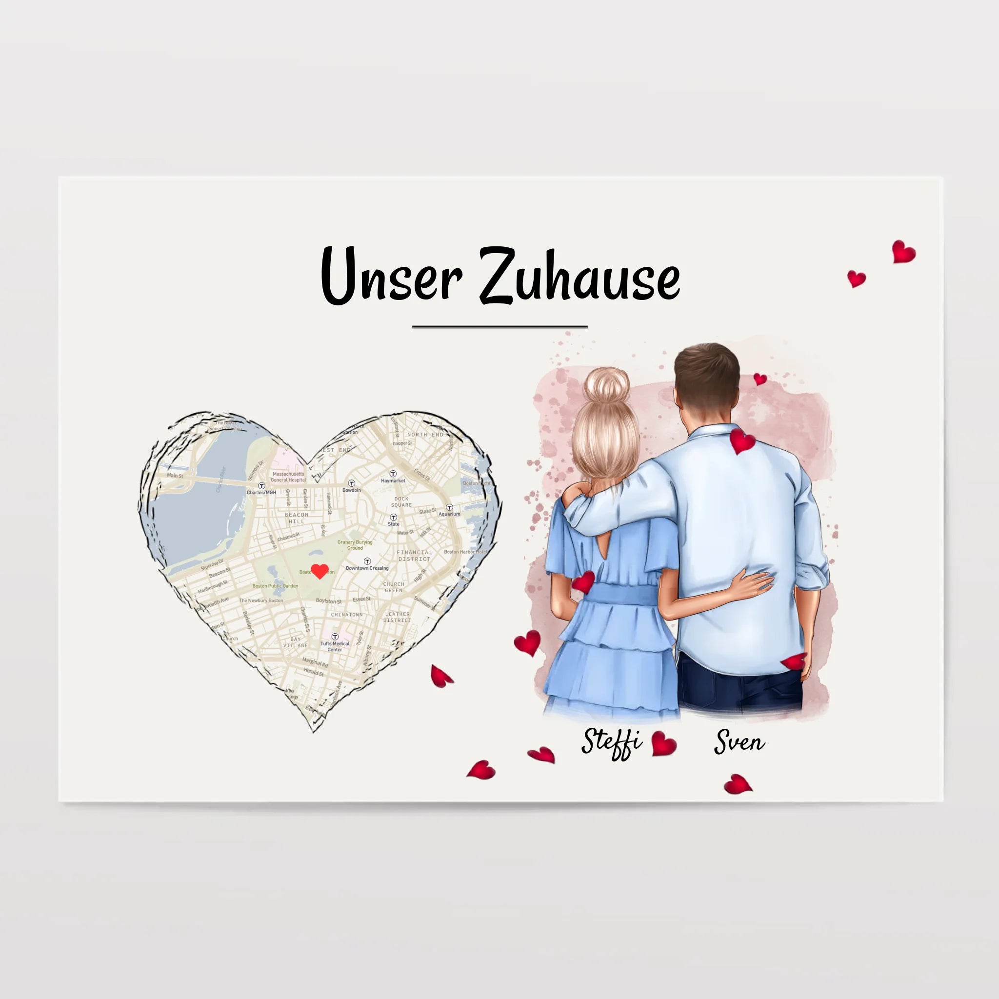 Einzug Einweihungsgeschenk Pärchen Poster - Cantty