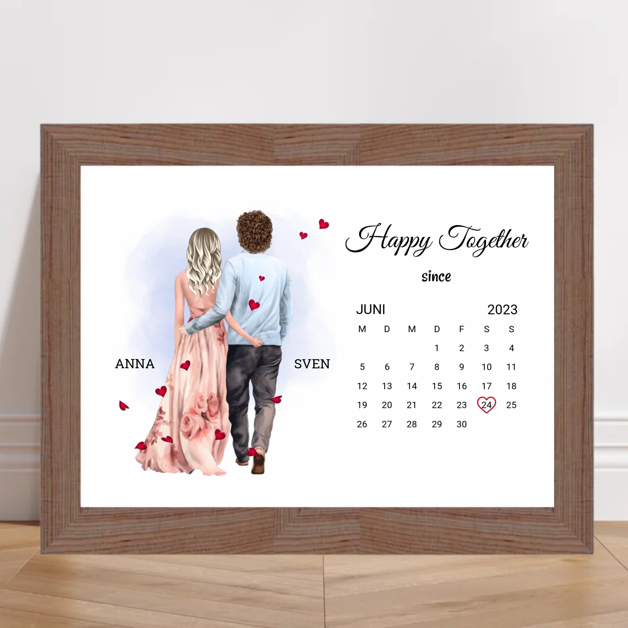 Valentinstag Poster Geschenk für Mann & Frau personalisierbar - Cantty