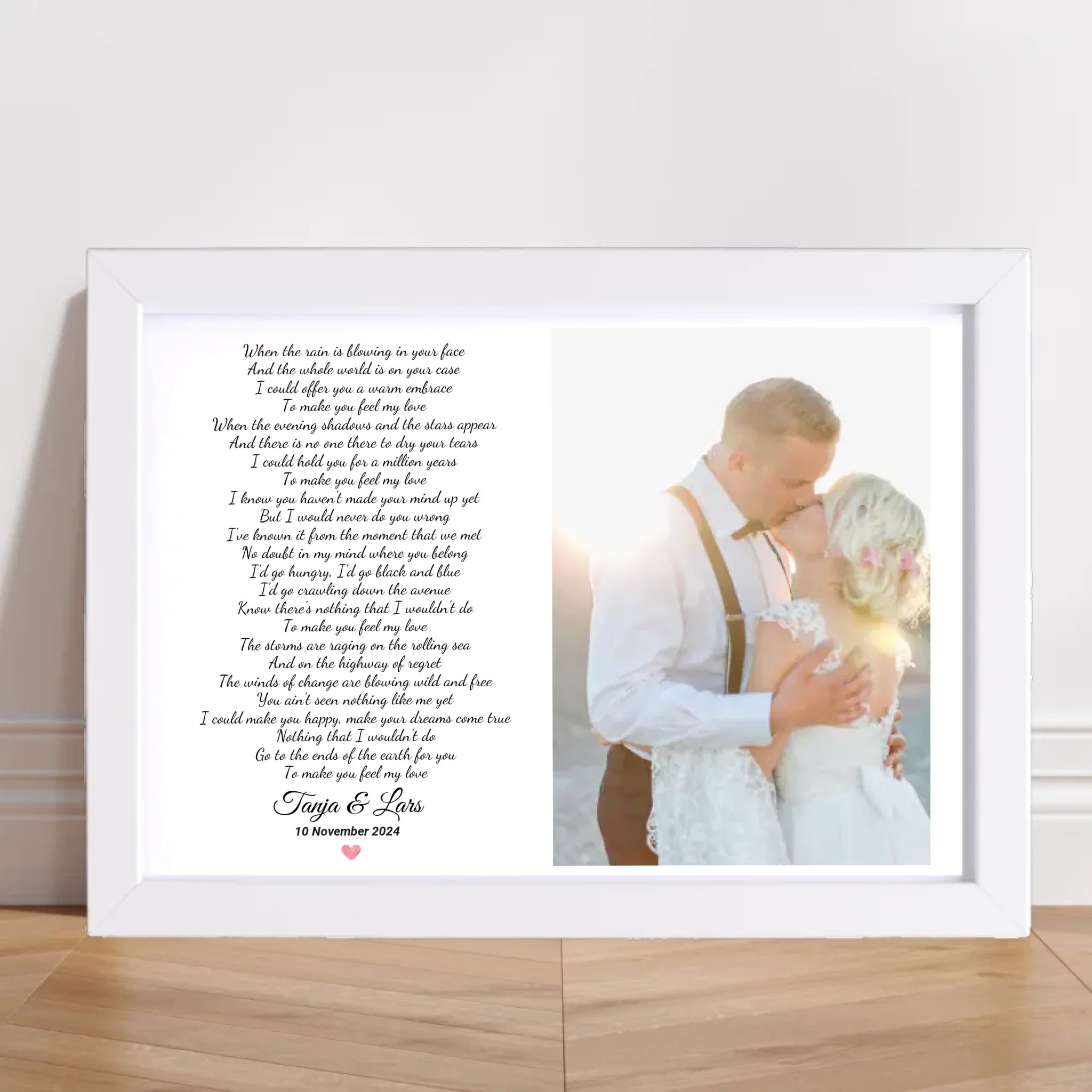 Hochzeitsgeschenk Foto erster Tanz Songtext Bild - Cantty