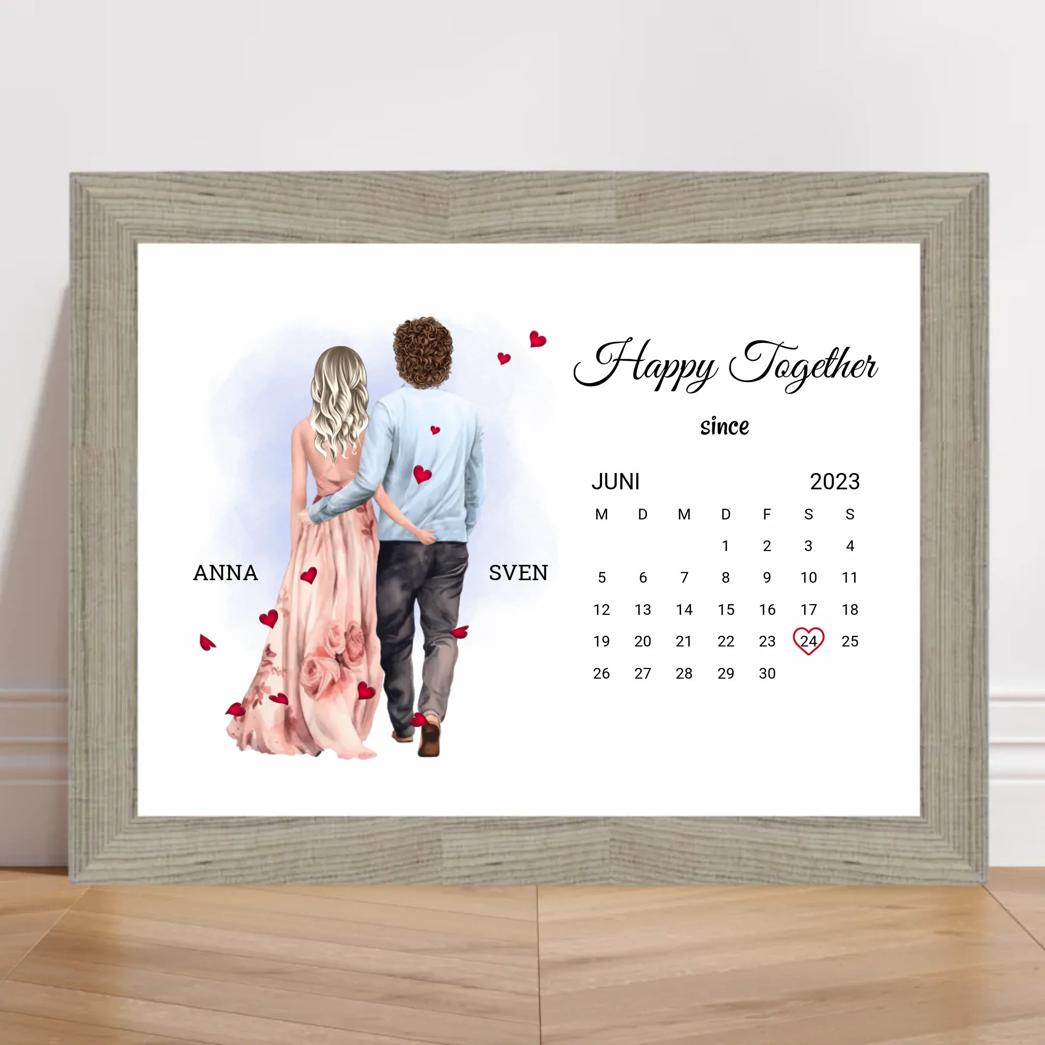 Valentinstag Poster Geschenk für Mann & Frau personalisierbar - Cantty