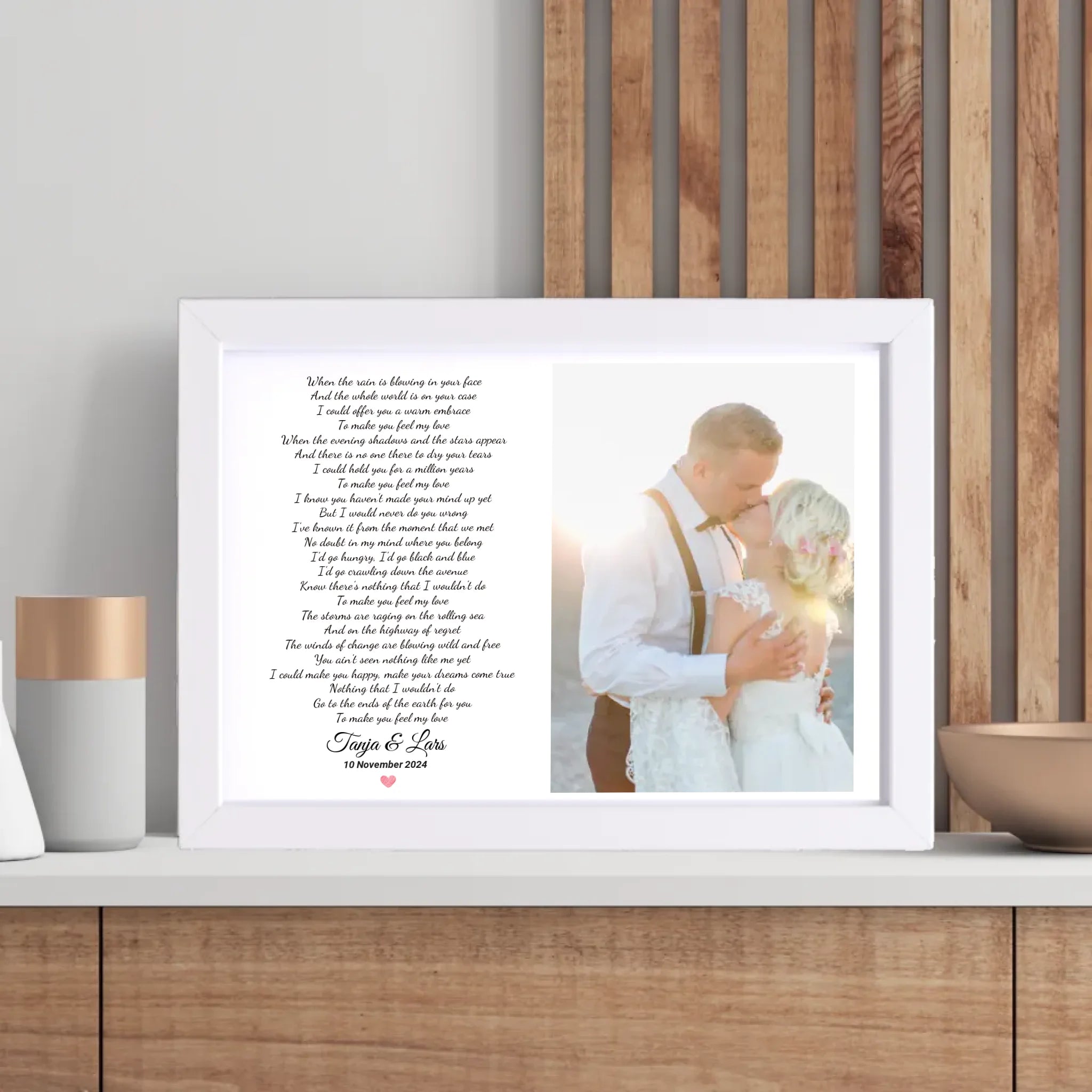 Hochzeitsgeschenk Foto erster Tanz Songtext Bild - Cantty