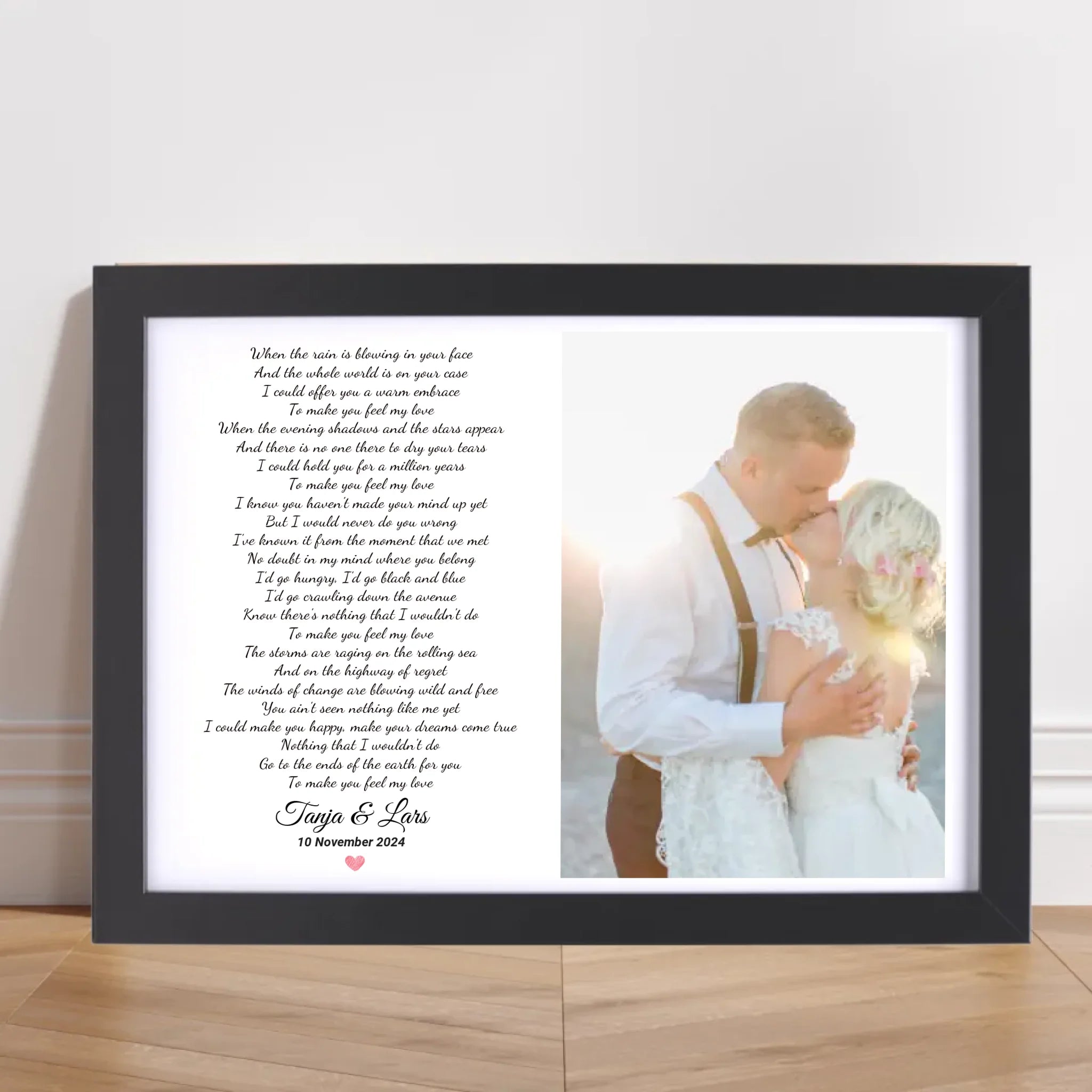 Hochzeitsgeschenk Foto erster Tanz Songtext Bild - Cantty