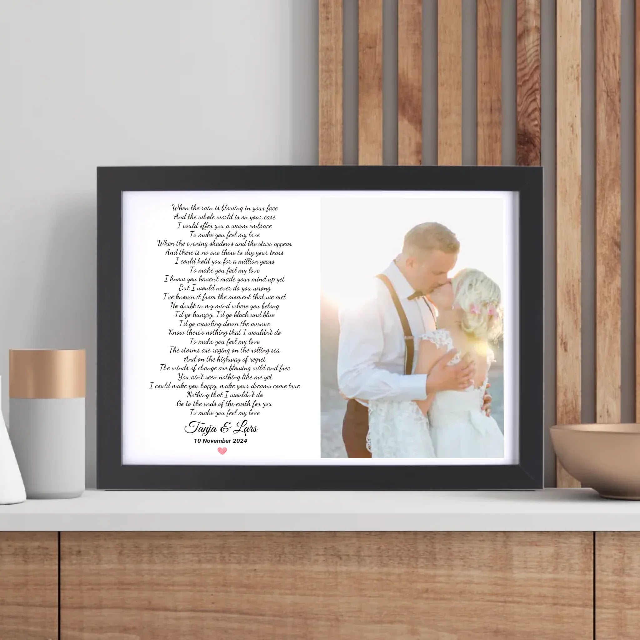 Hochzeitsgeschenk Foto erster Tanz Songtext Bild - Cantty