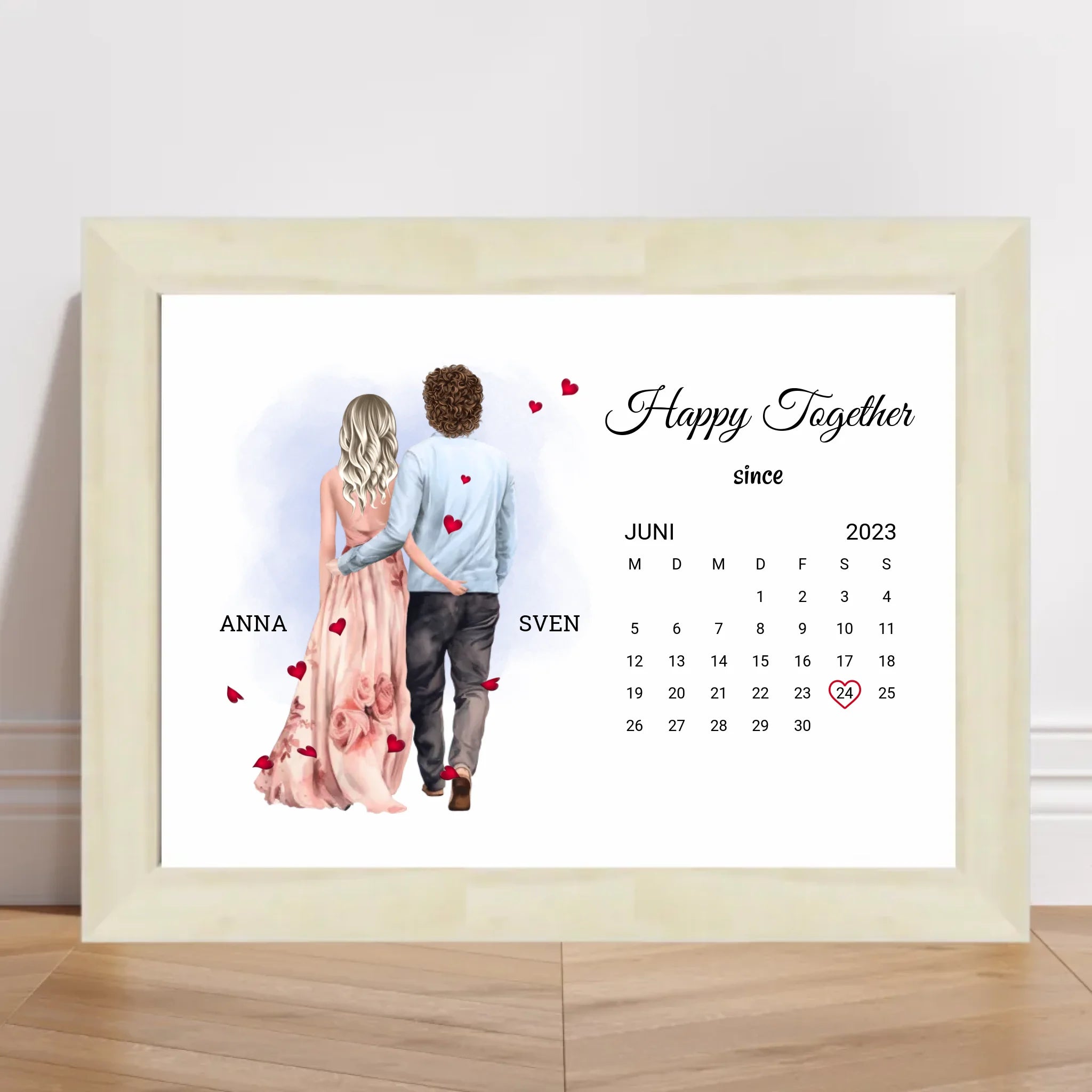 Valentinstag Poster Geschenk für Mann & Frau personalisierbar - Cantty