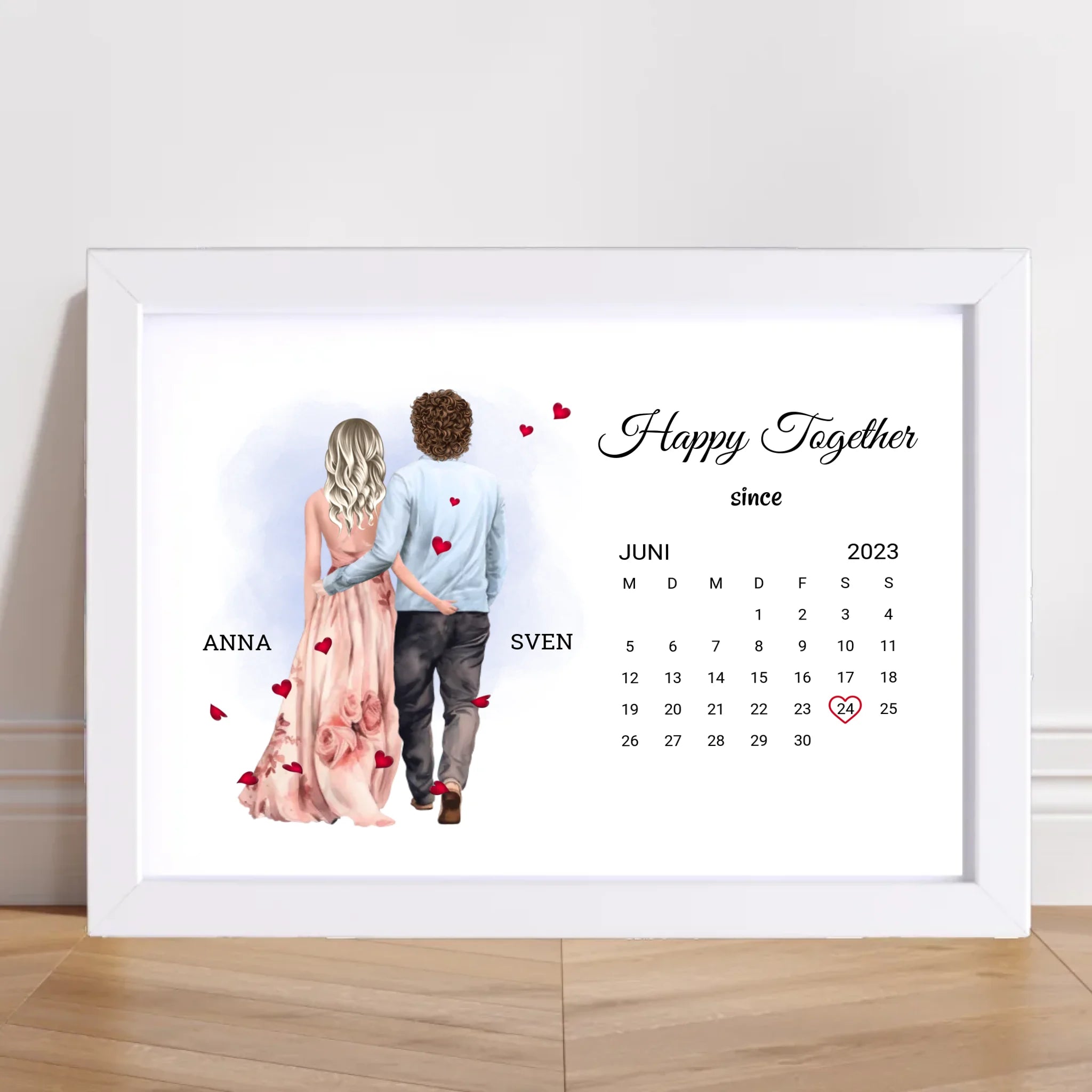 Valentinstag Poster Geschenk für Mann & Frau personalisierbar - Cantty