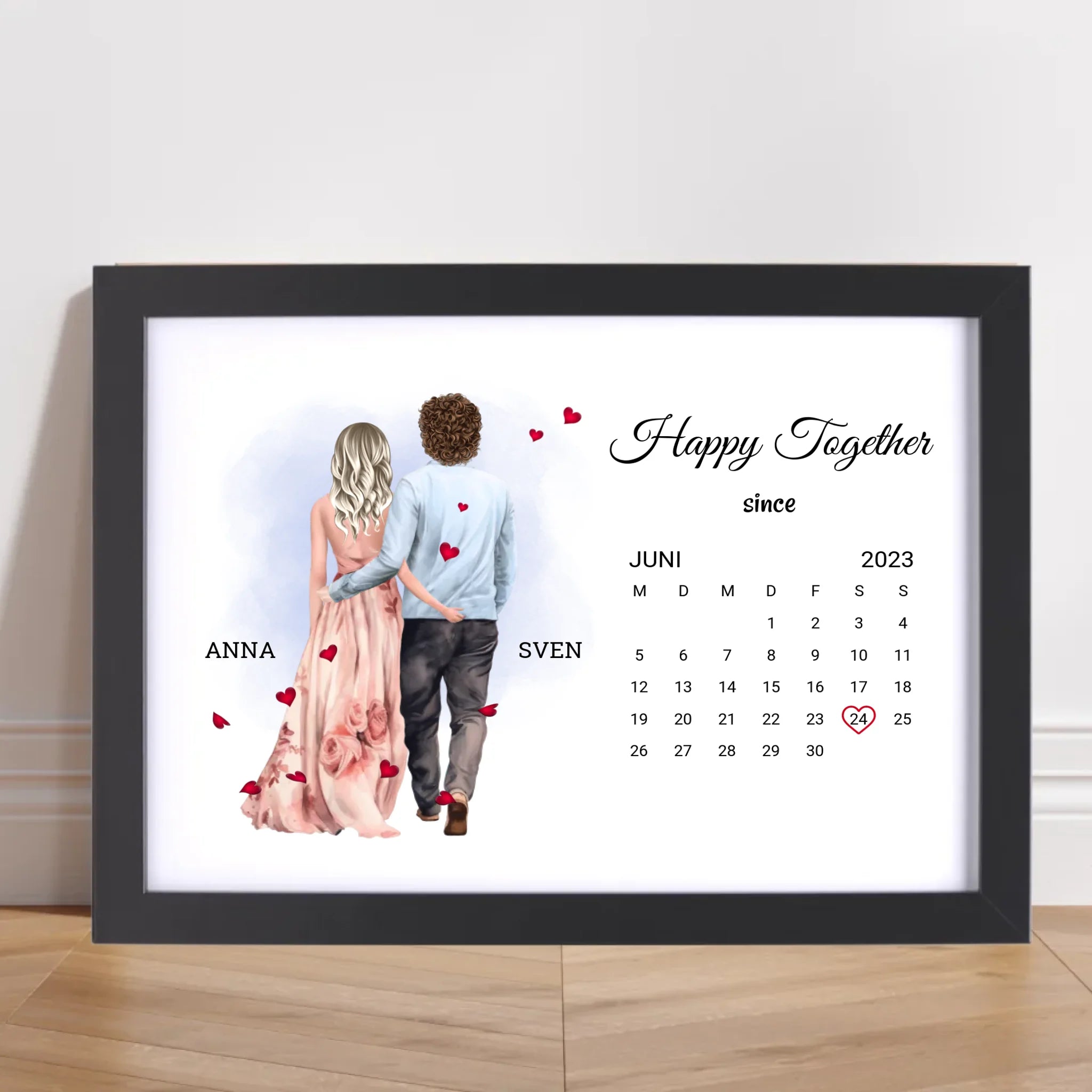 Valentinstag Poster Geschenk für Mann & Frau personalisierbar - Cantty