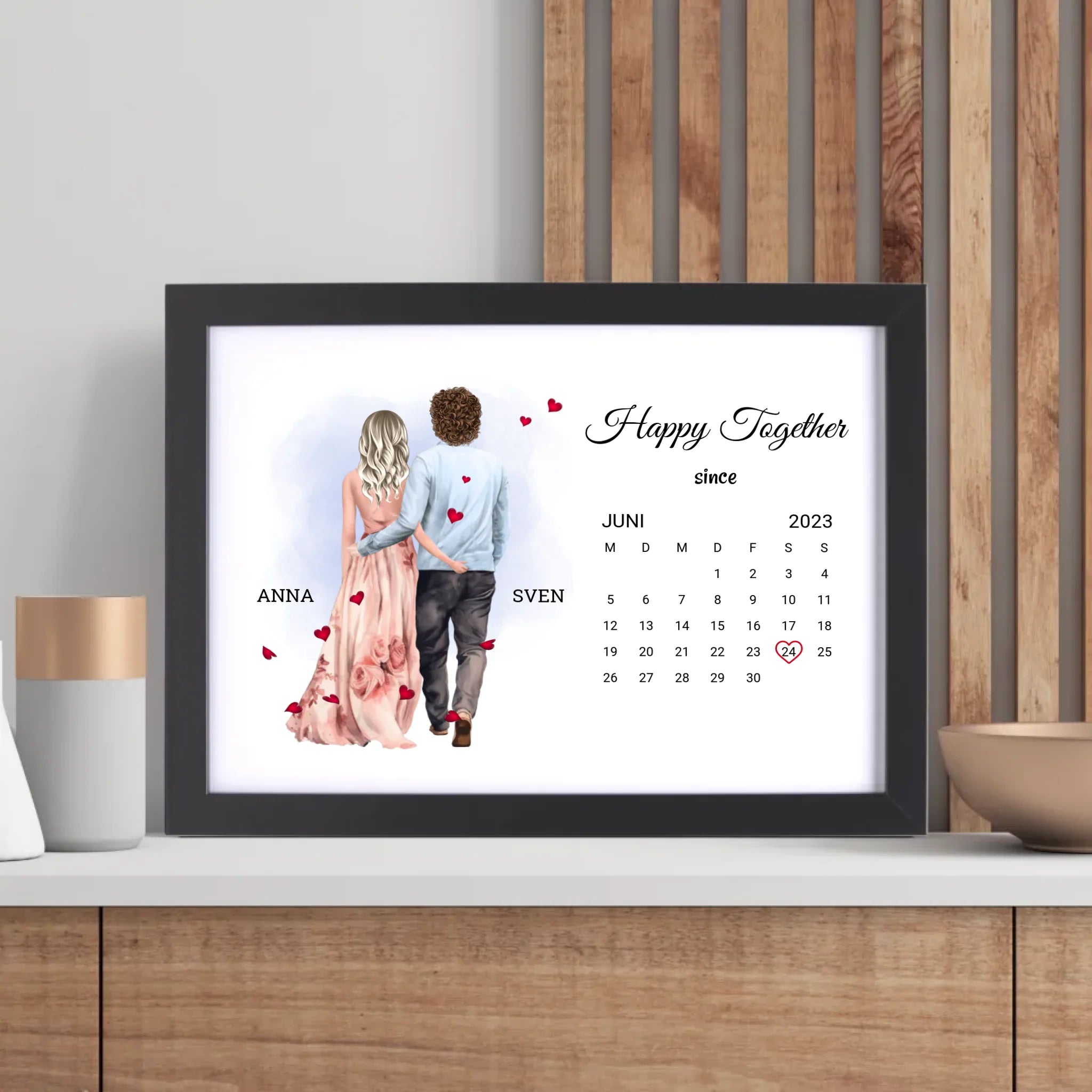 Valentinstag Poster Geschenk für Mann & Frau personalisierbar - Cantty
