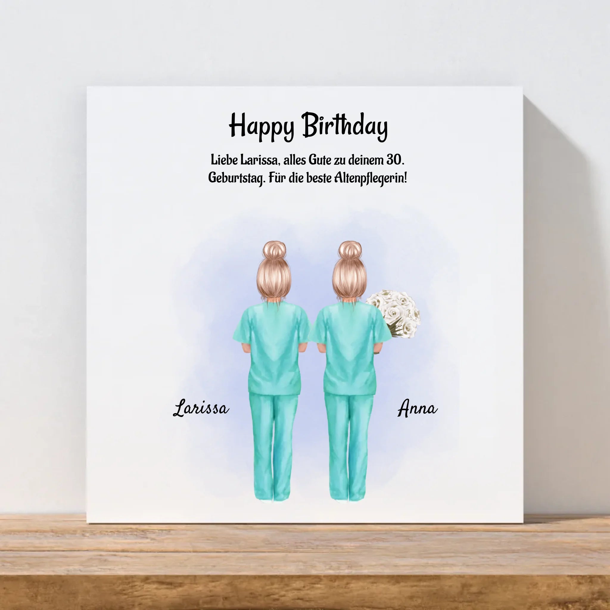 Leinwand für Krankenschwester als Geschenk personalisiert - Cantty