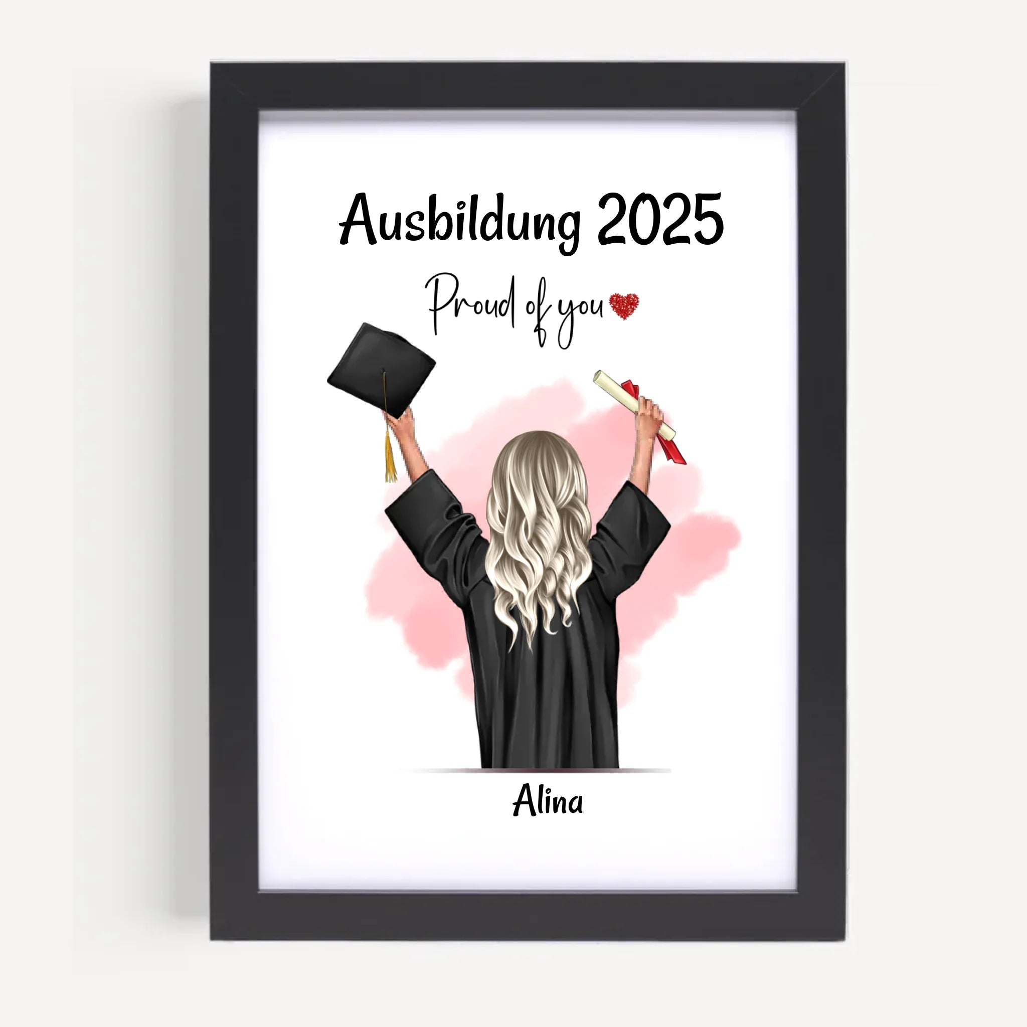 Ausbildung bestanden Poster personalisiert zum Abschluss - Cantty