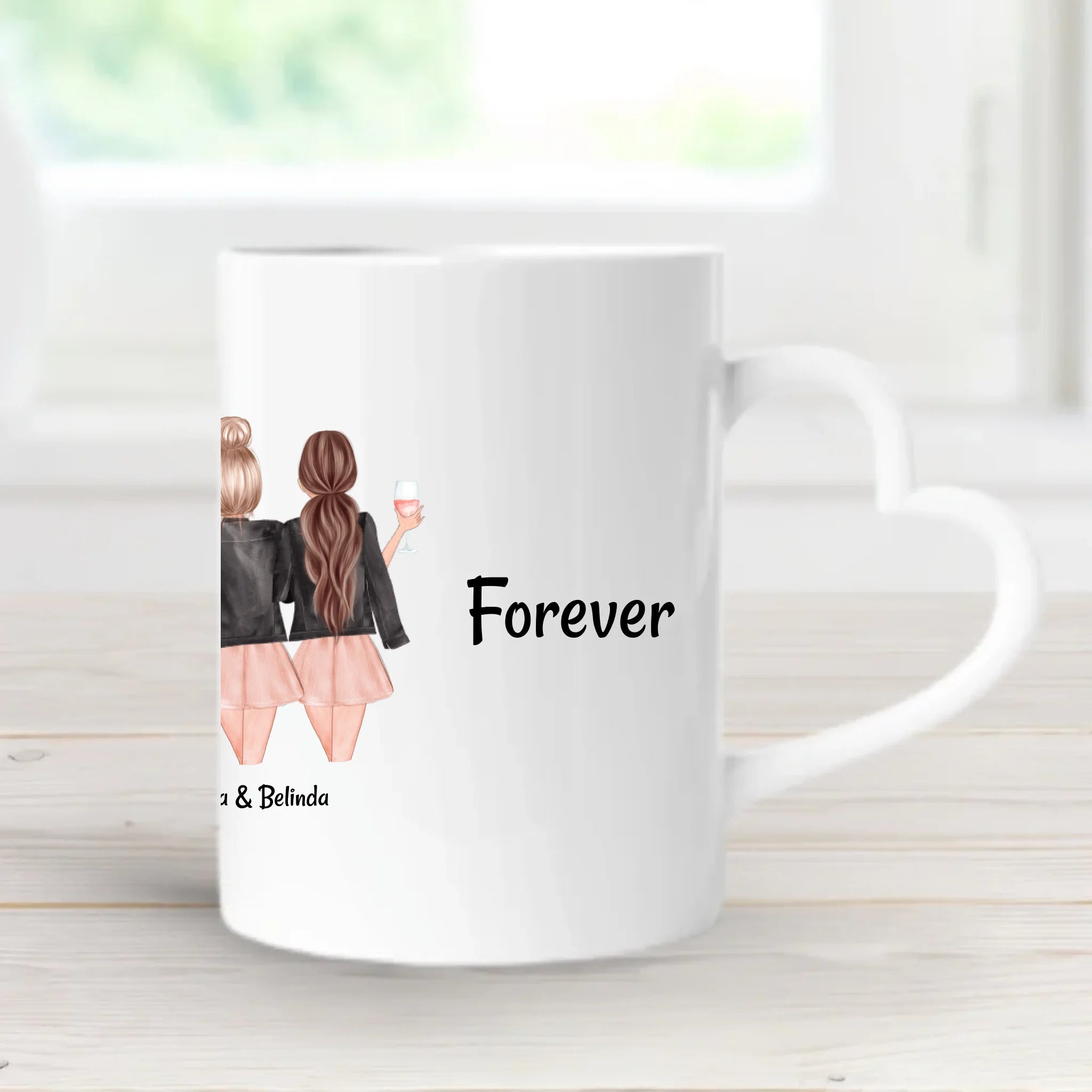 5 Freundinnen Tasse Geschenk personalisiert - Cantty
