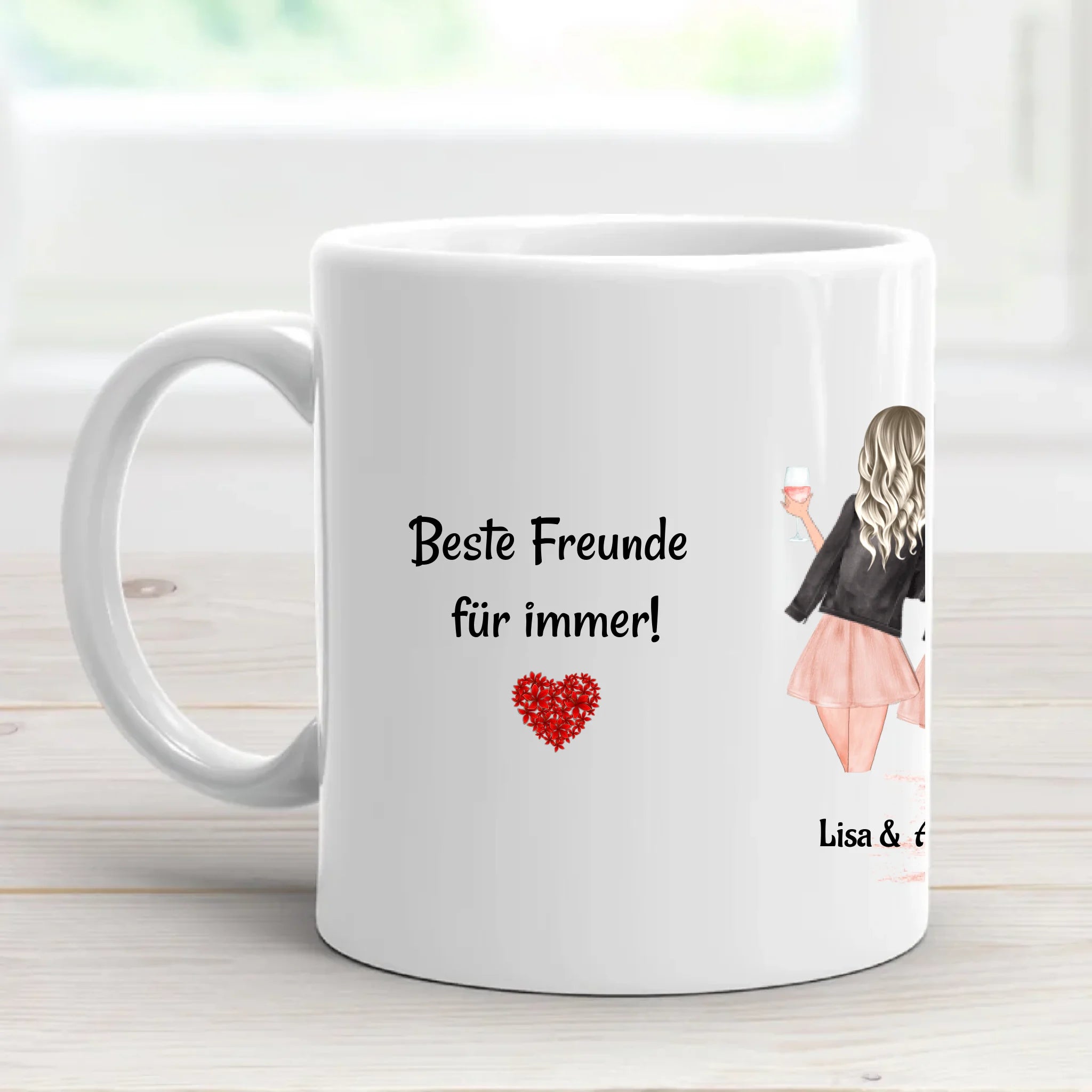 8 Freundinnen Tasse personalisieren - Cantty