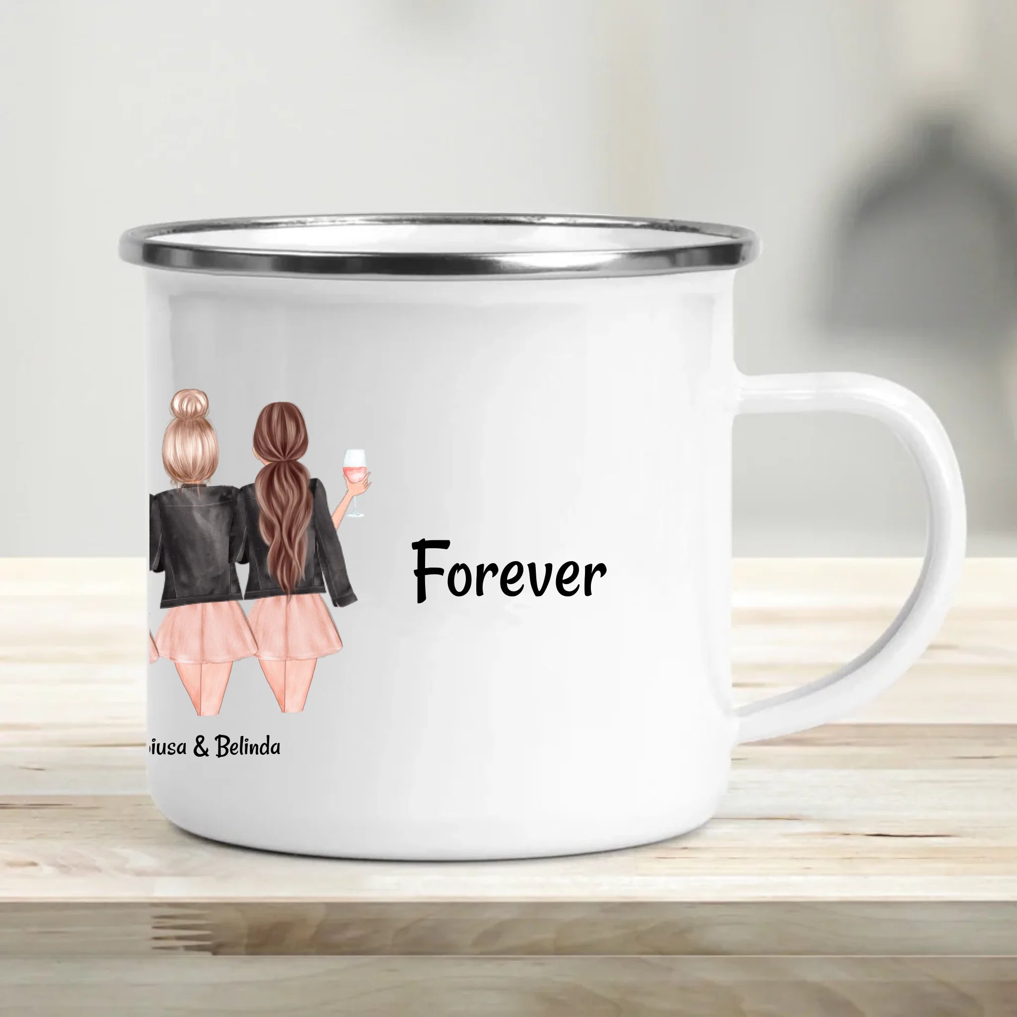 5 Freundinnen Tasse Geschenk personalisiert - Cantty