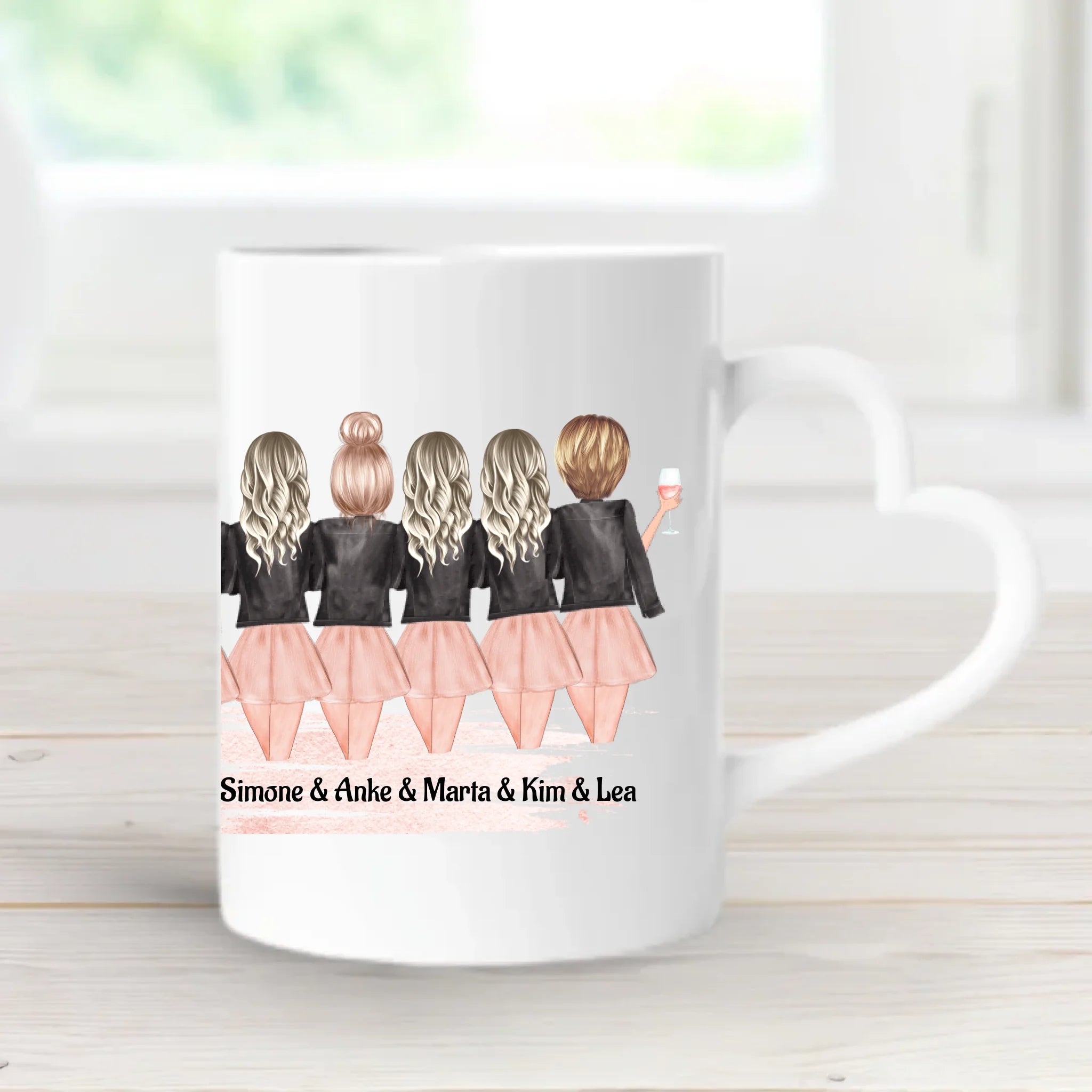 8 Freundinnen Tasse personalisieren - Cantty