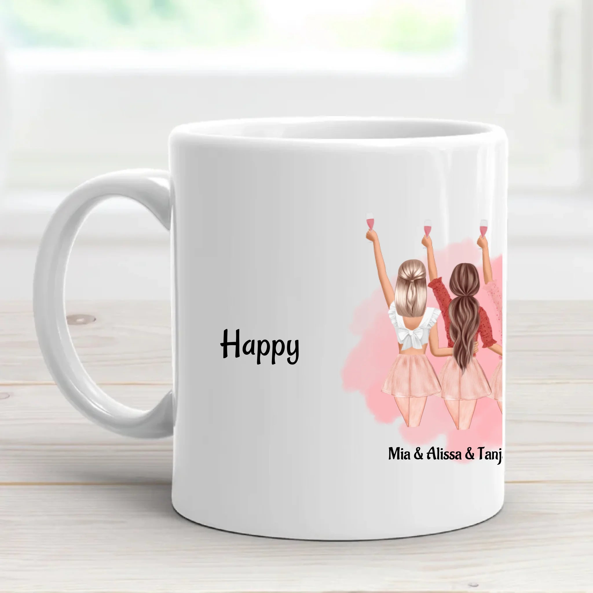 Geschenk 7 Freundinnen Tasse Geschenk JGA & Geburtstag - Cantty