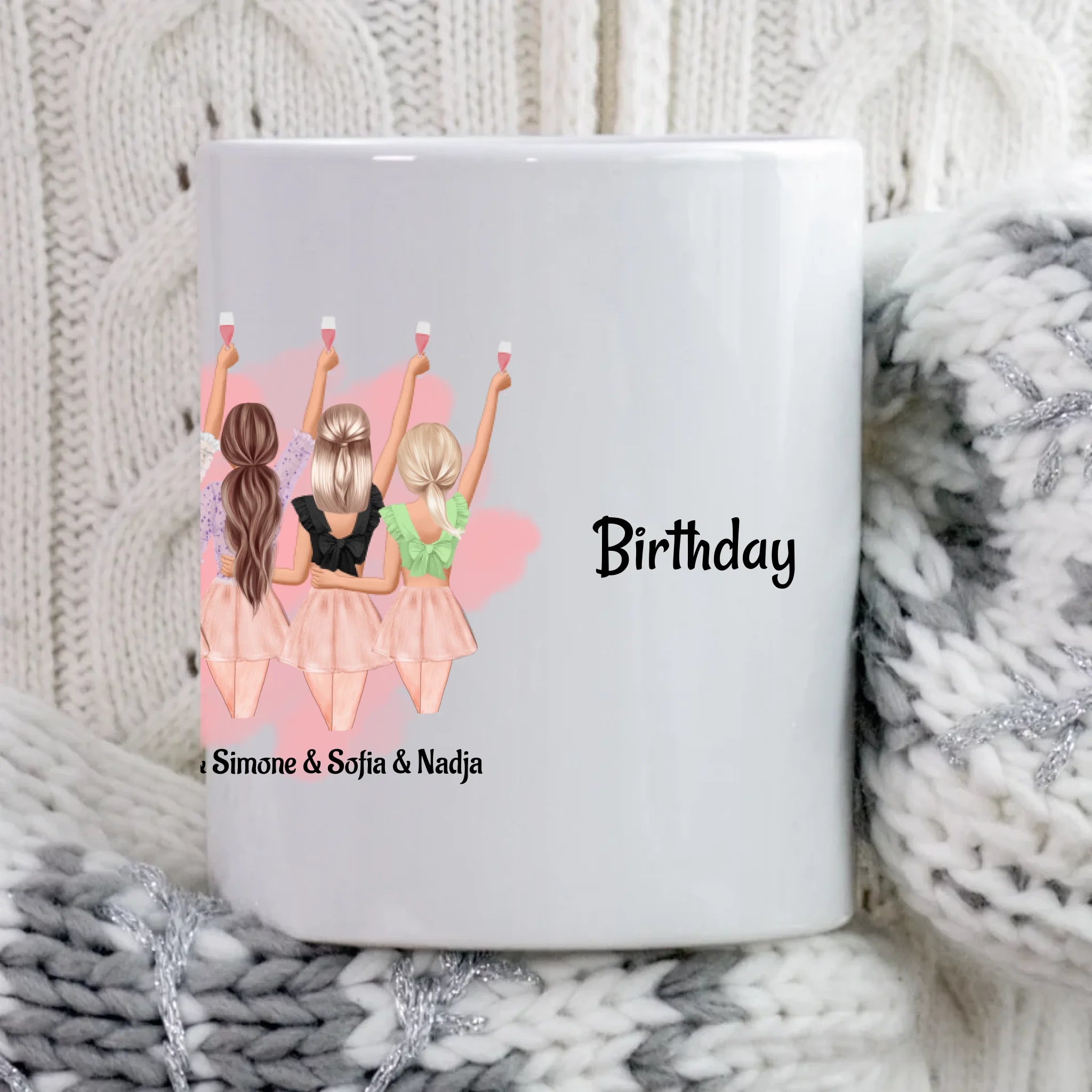 Geschenk 7 Freundinnen Tasse Geschenk JGA & Geburtstag - Cantty