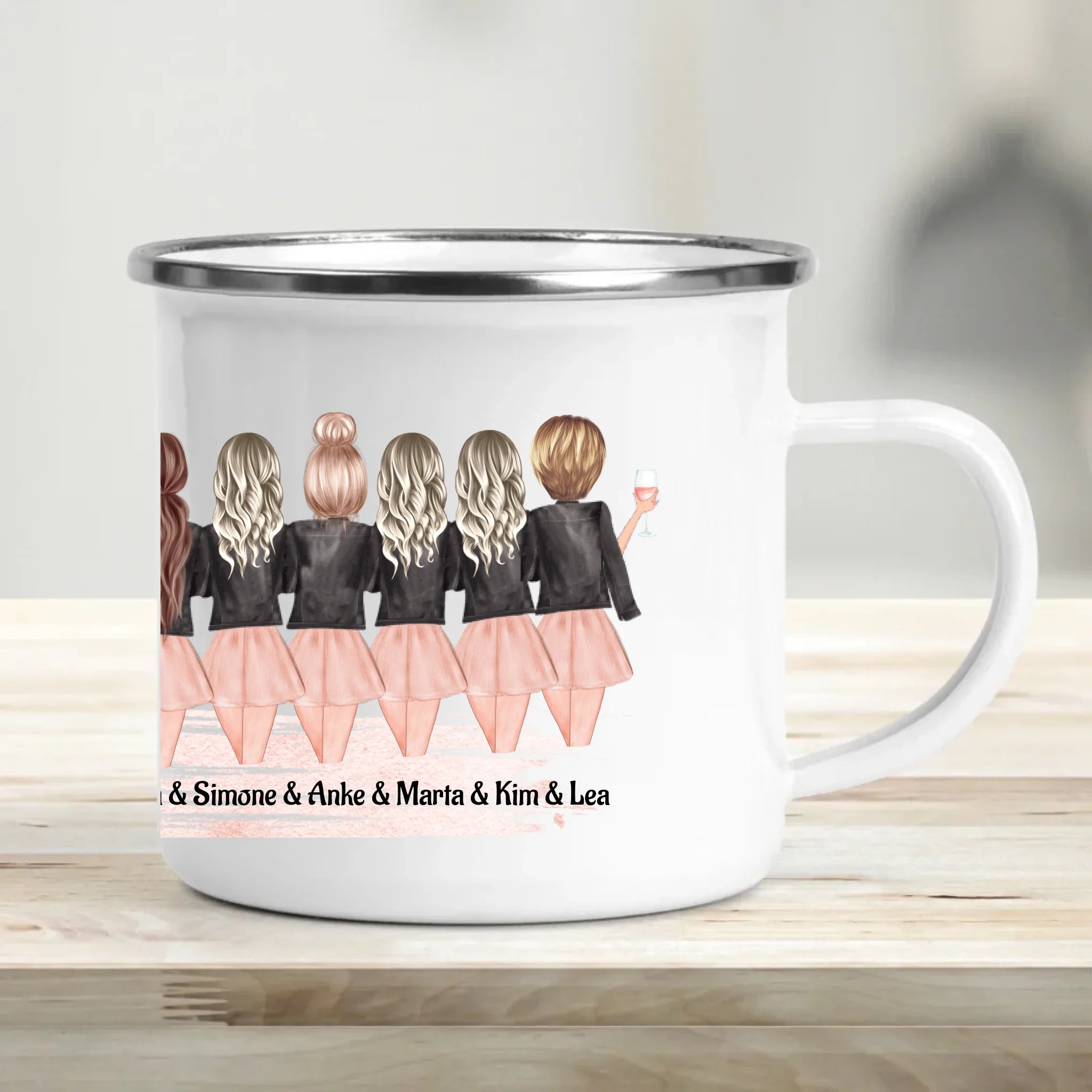 8 Freundinnen Tasse personalisieren - Cantty