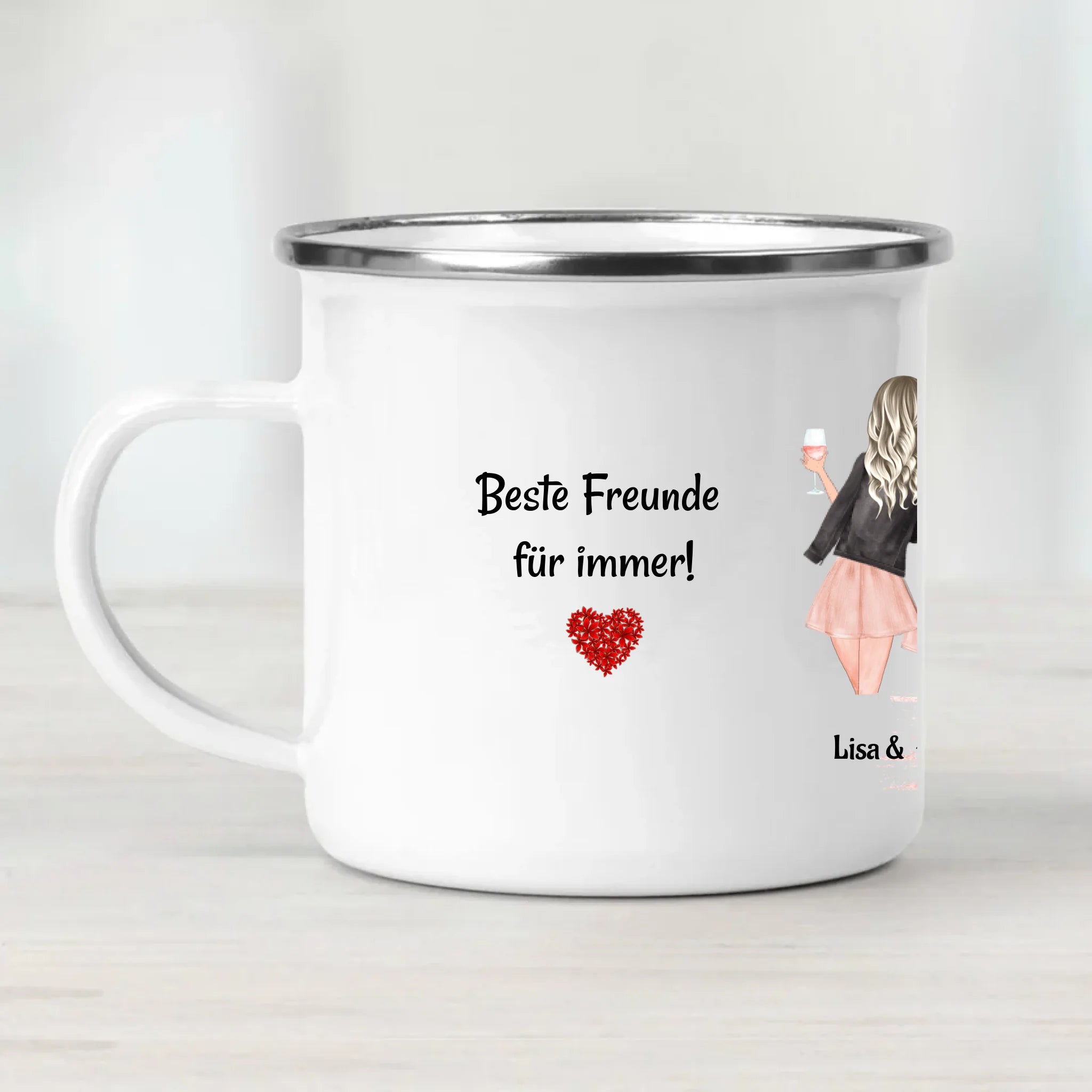 8 Freundinnen Tasse personalisieren - Cantty