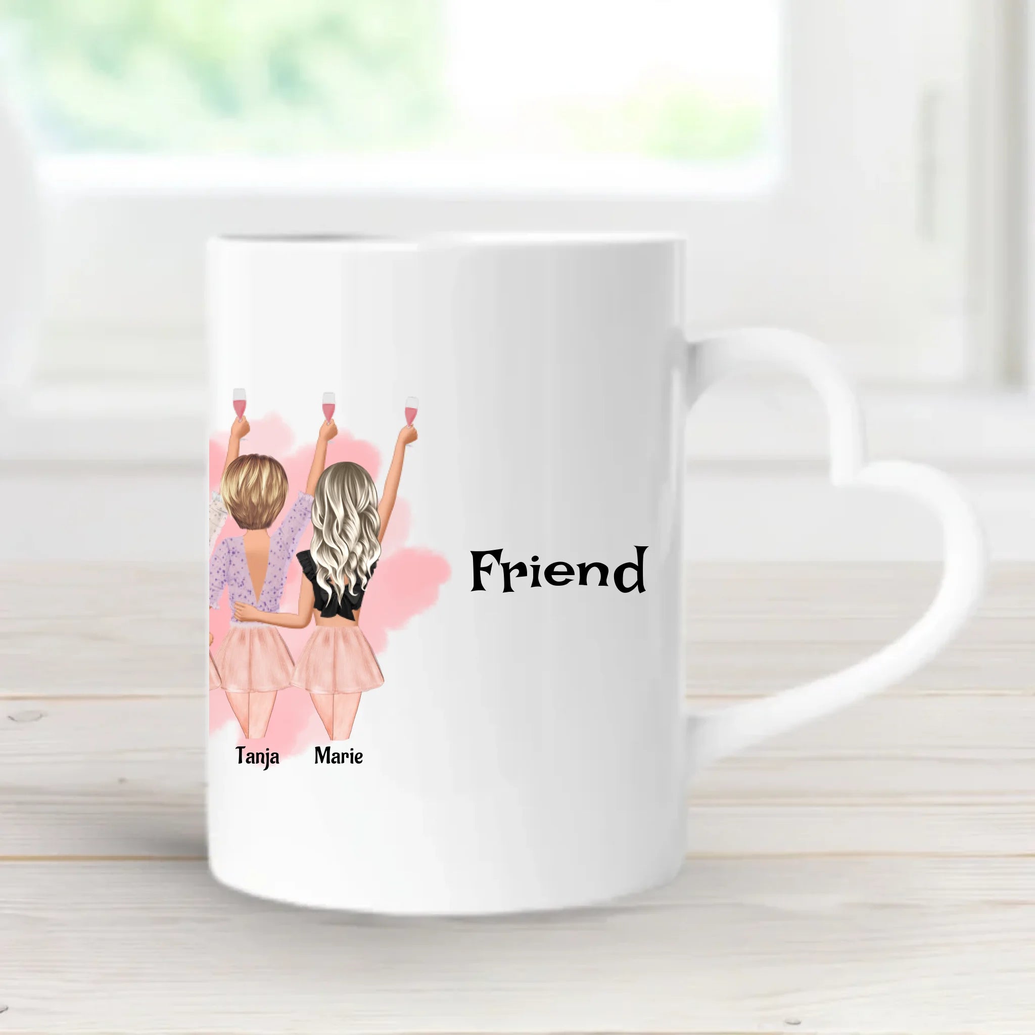 Geschenk Tasse für 6 Freundinnen personalisiert - Cantty