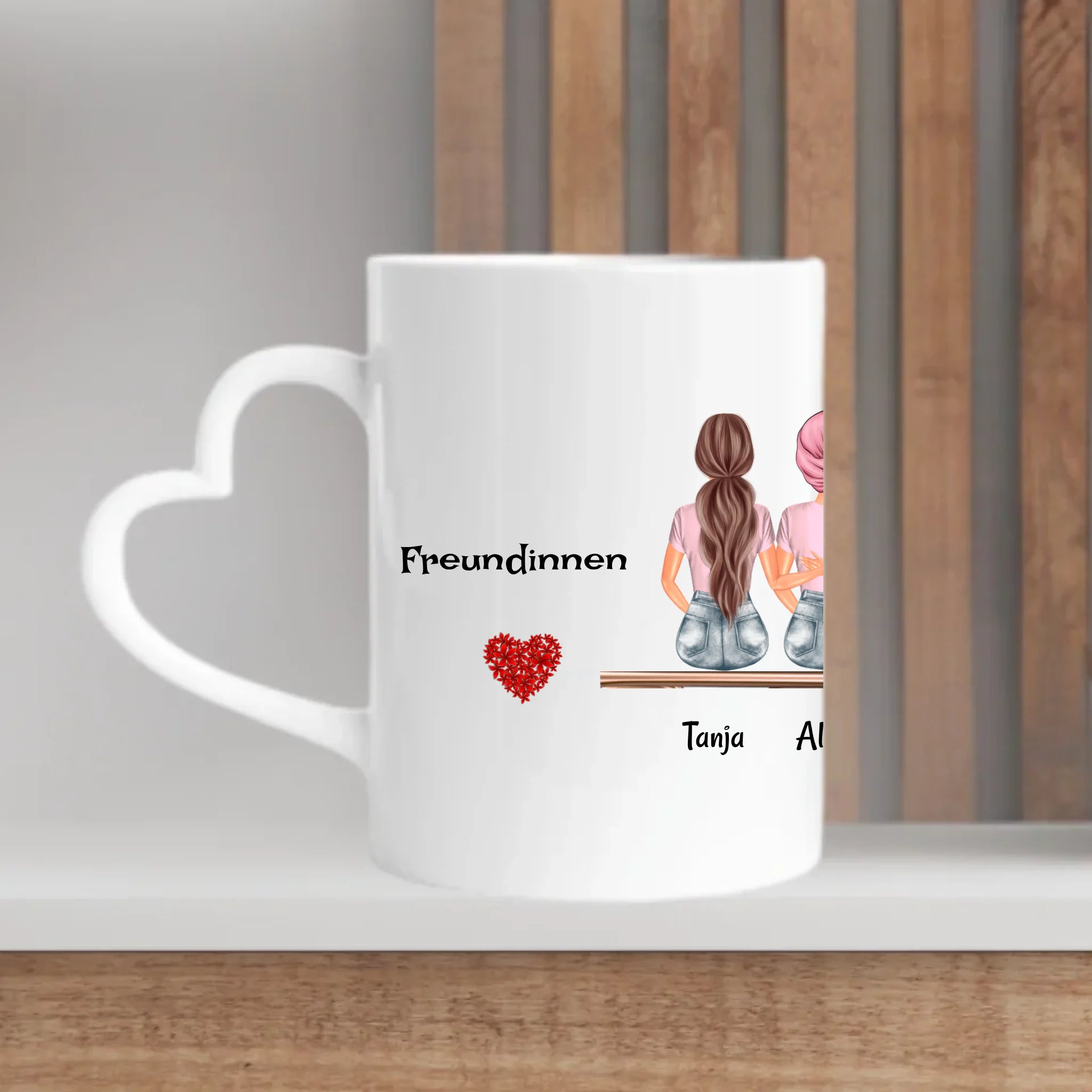 Tasse Geschenk 5 Freundinnen personalisiert - Cantty