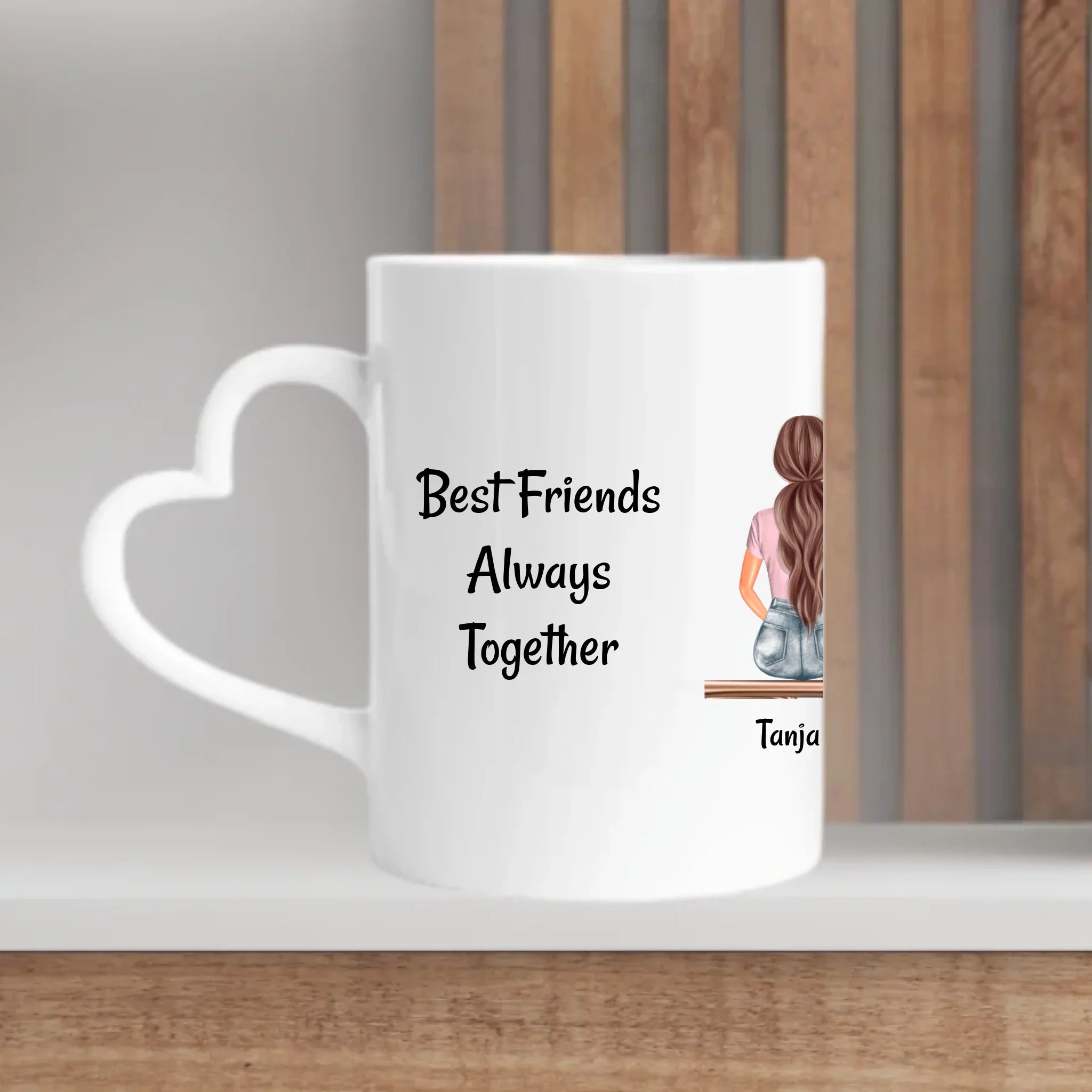 Tasse Geschenk 6 Freundinnen mit Namen und Spruch - Cantty