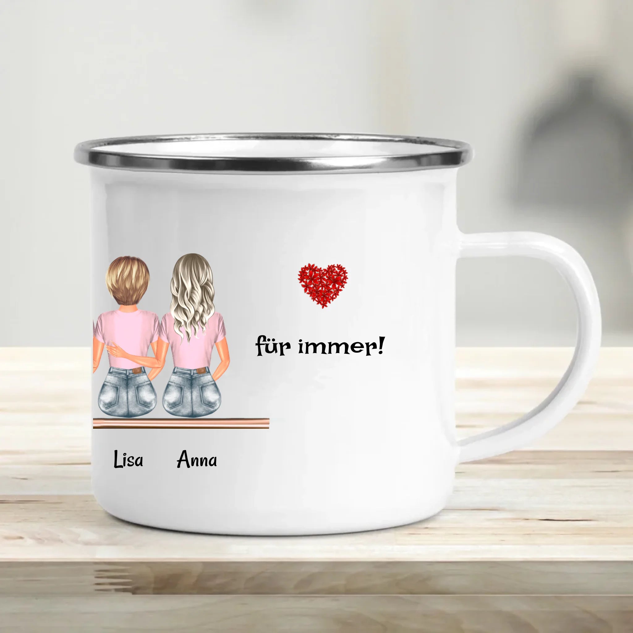 Tasse Geschenk 5 Freundinnen personalisiert - Cantty