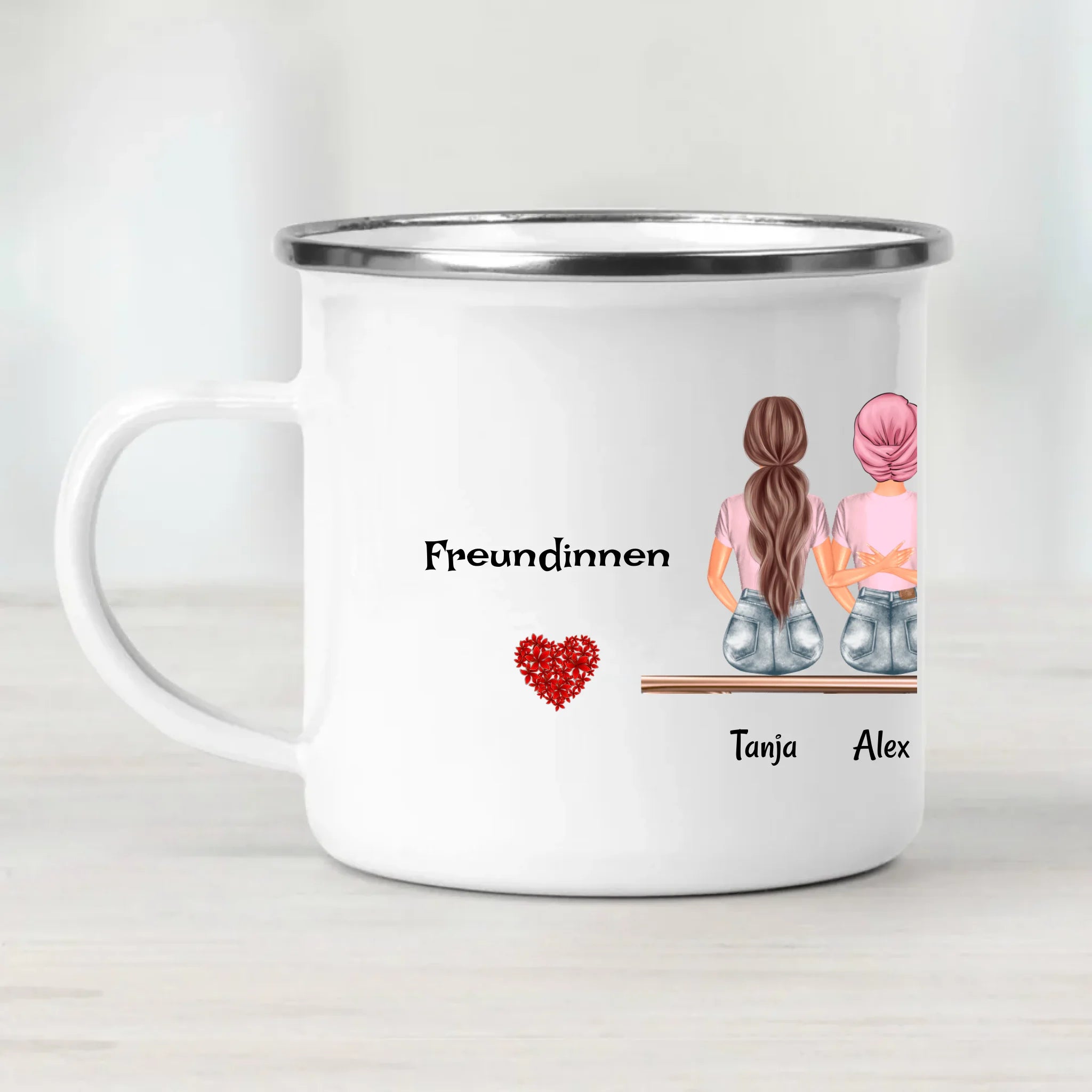 Tasse Geschenk 5 Freundinnen personalisiert - Cantty