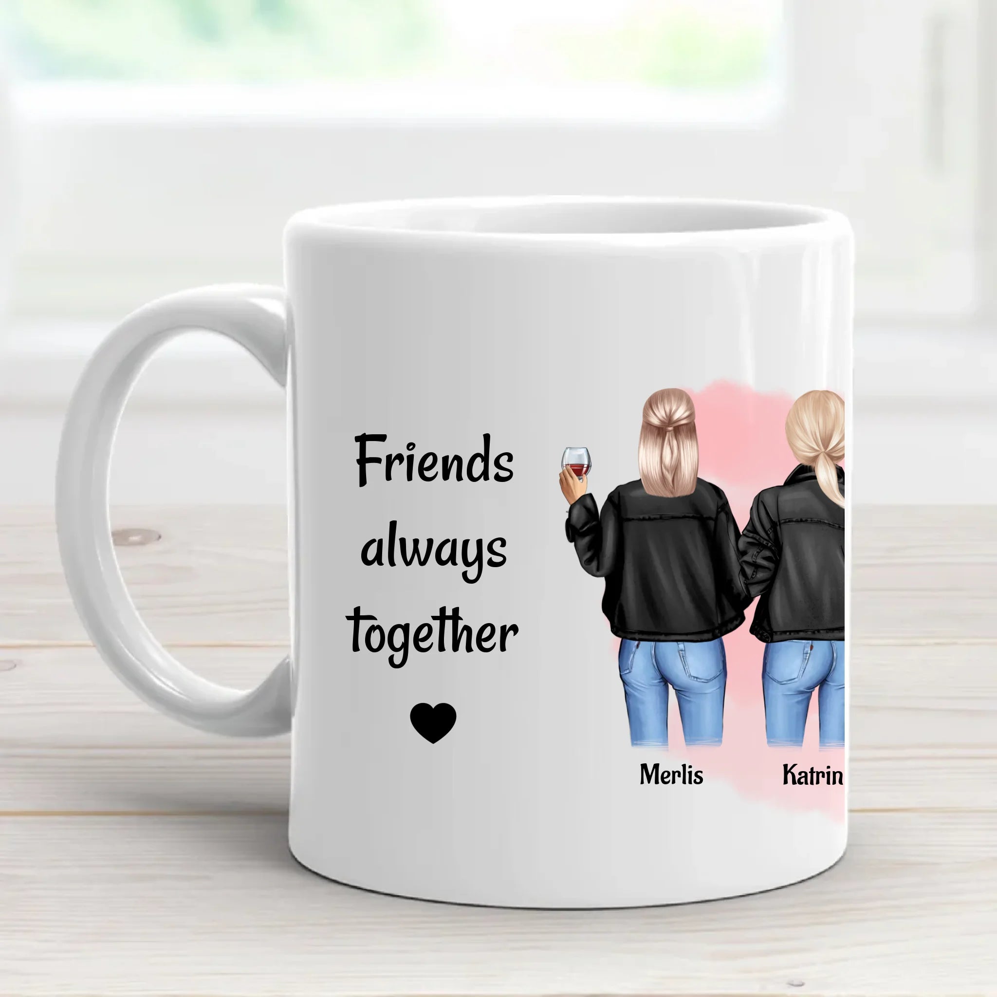 Geschenk Tasse 6 Freundinnen personalisieren - Cantty