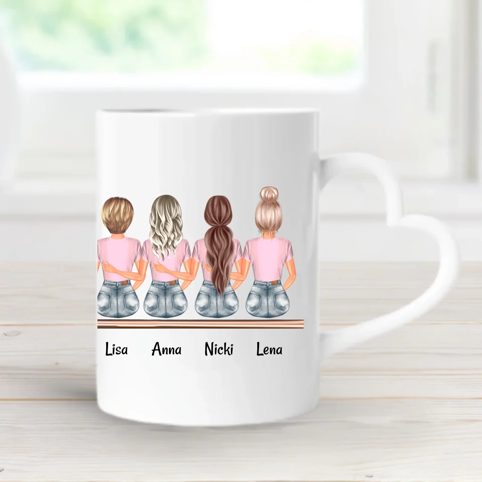 Tasse 7 Freundinnen Geschenk gestalten - Cantty