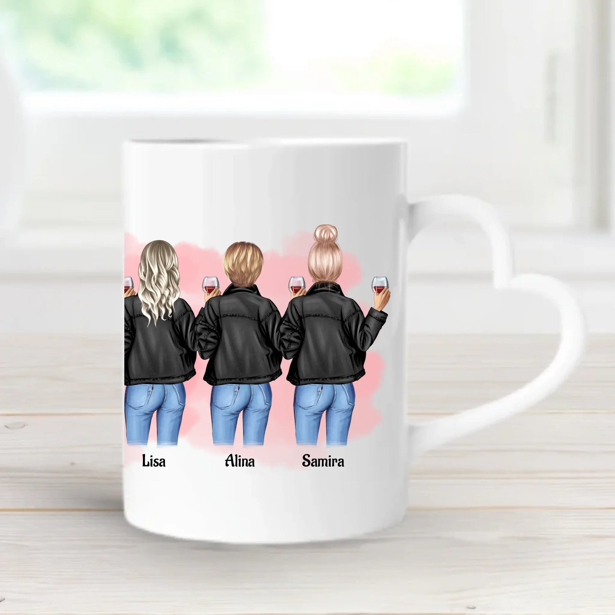 Geschenk 5 Freundinnen Tasse gestalten - Cantty