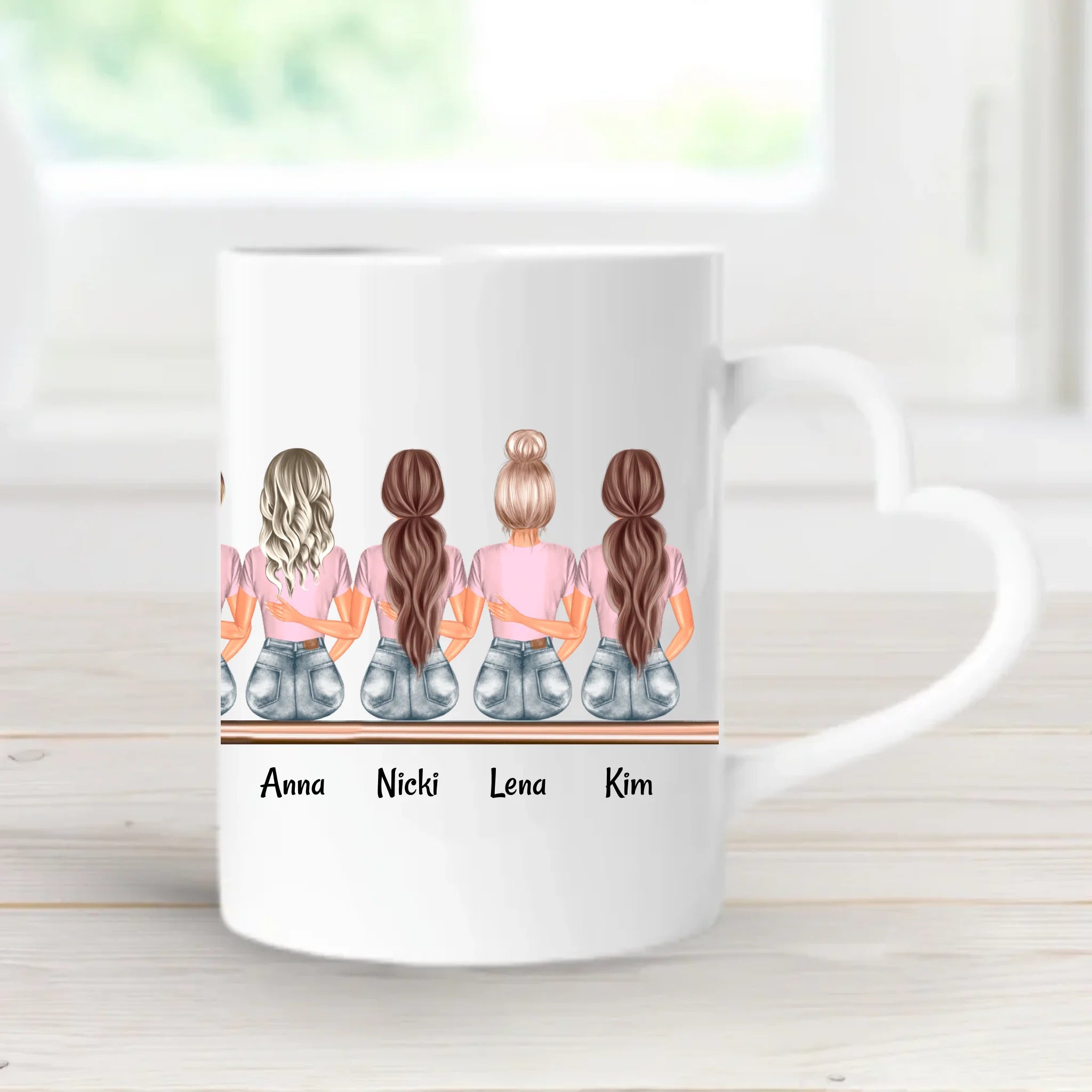 Tasse Geschenk 8 Freundinnen - Cantty