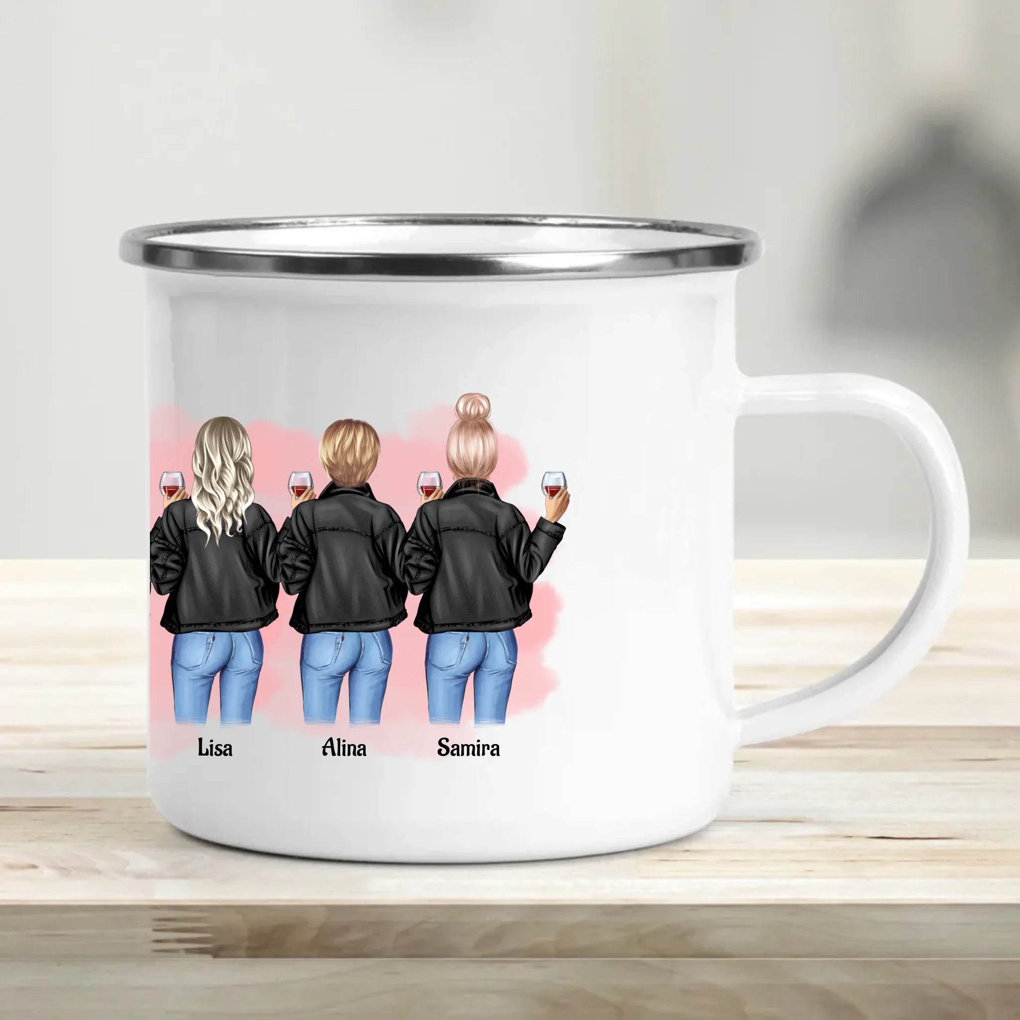 Geschenk 5 Freundinnen Tasse gestalten - Cantty