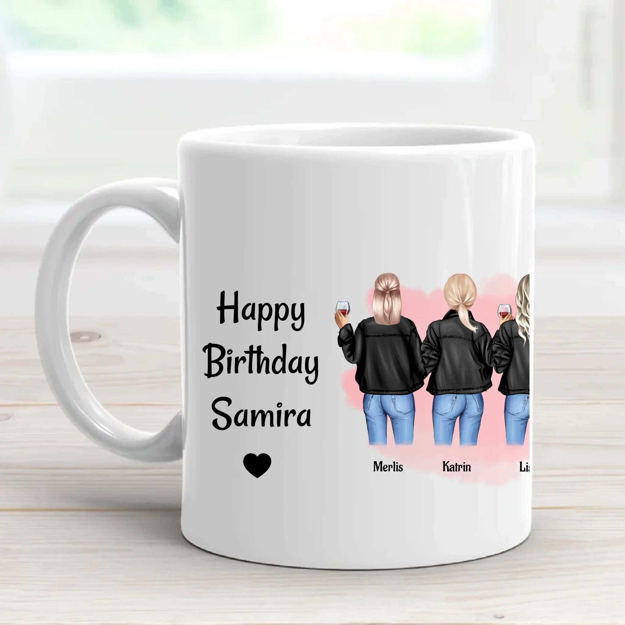 Geschenk Tasse 8 Freundinnen gestalten - Cantty