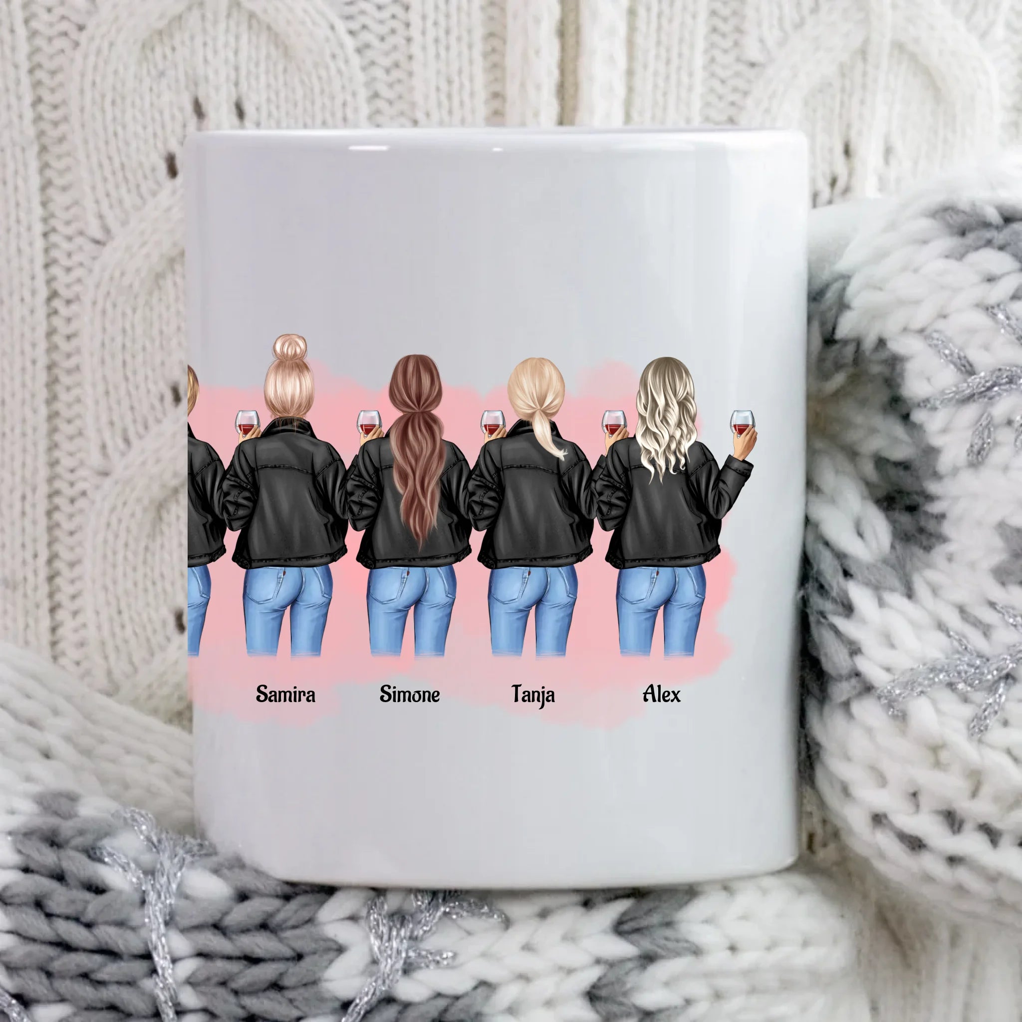 Geschenk Tasse 8 Freundinnen gestalten - Cantty