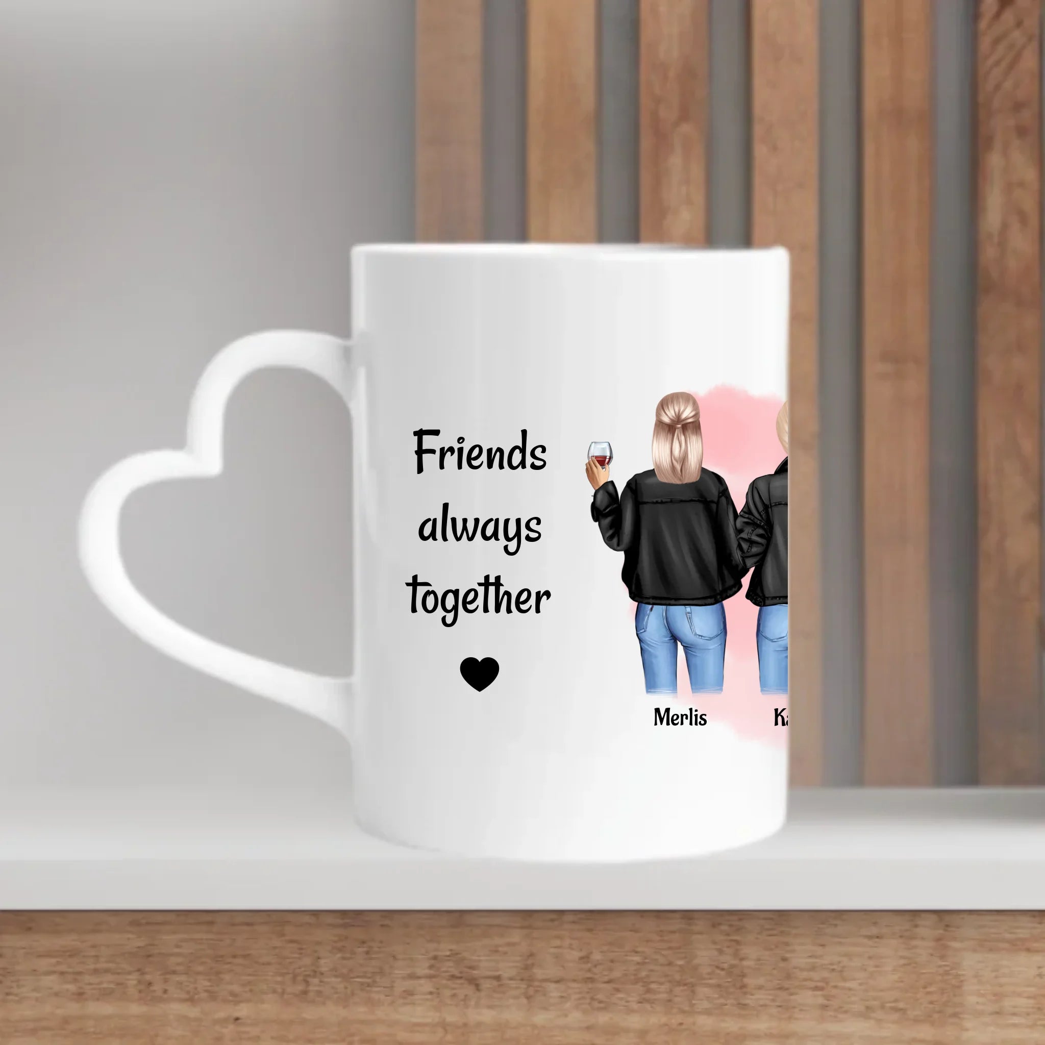 Geschenk Tasse 6 Freundinnen personalisieren - Cantty