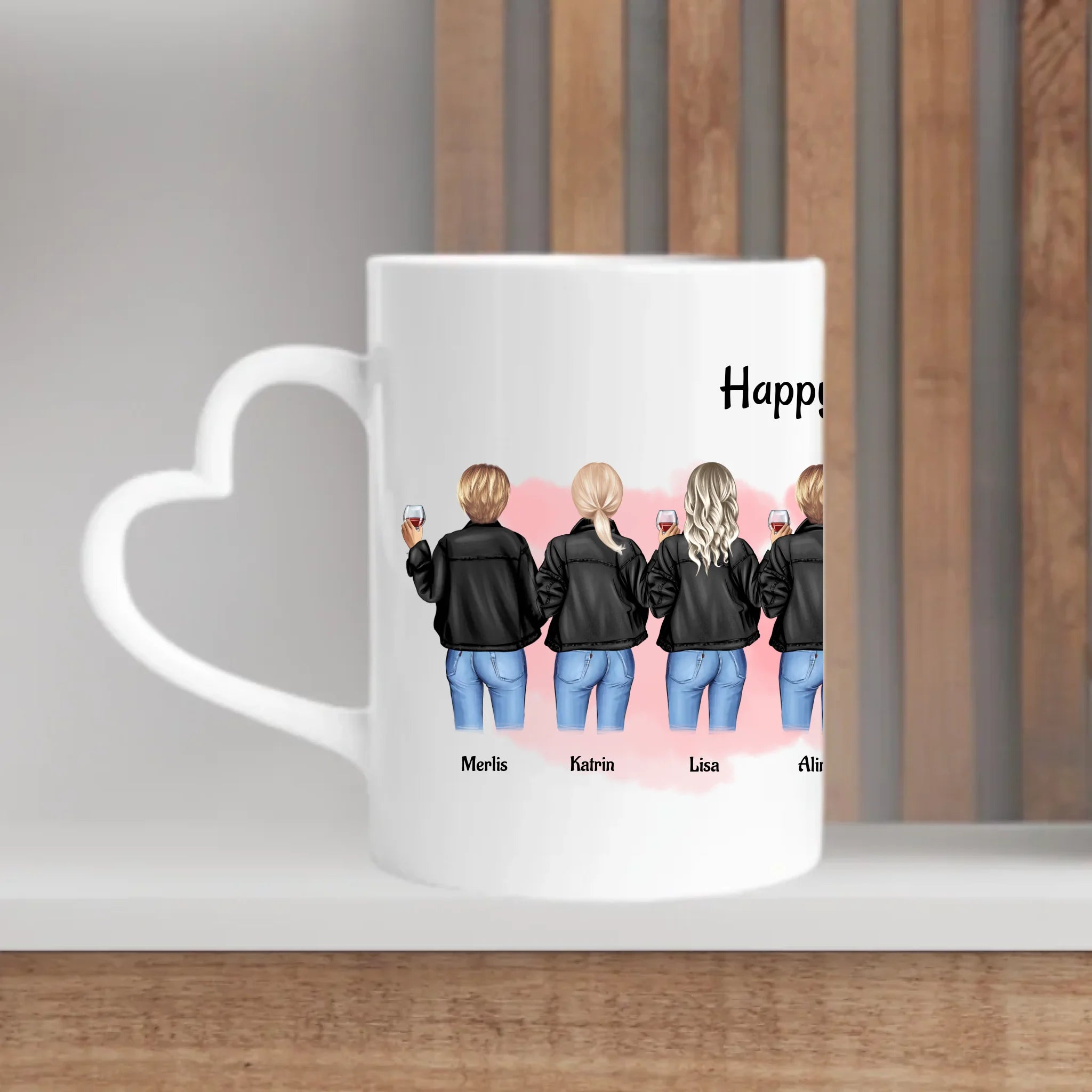 Tasse 9 Freundinnen Geschenk personalisiert - Cantty