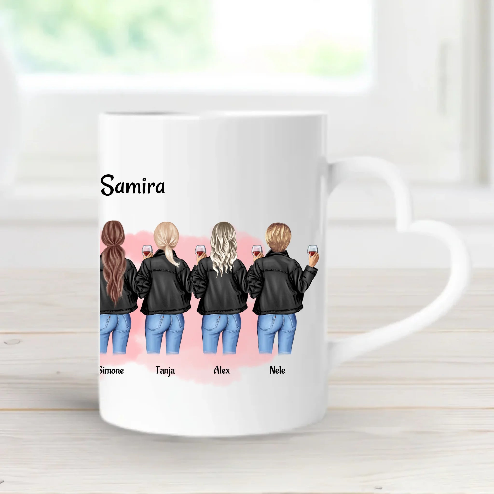 Tasse 9 Freundinnen Geschenk personalisiert - Cantty