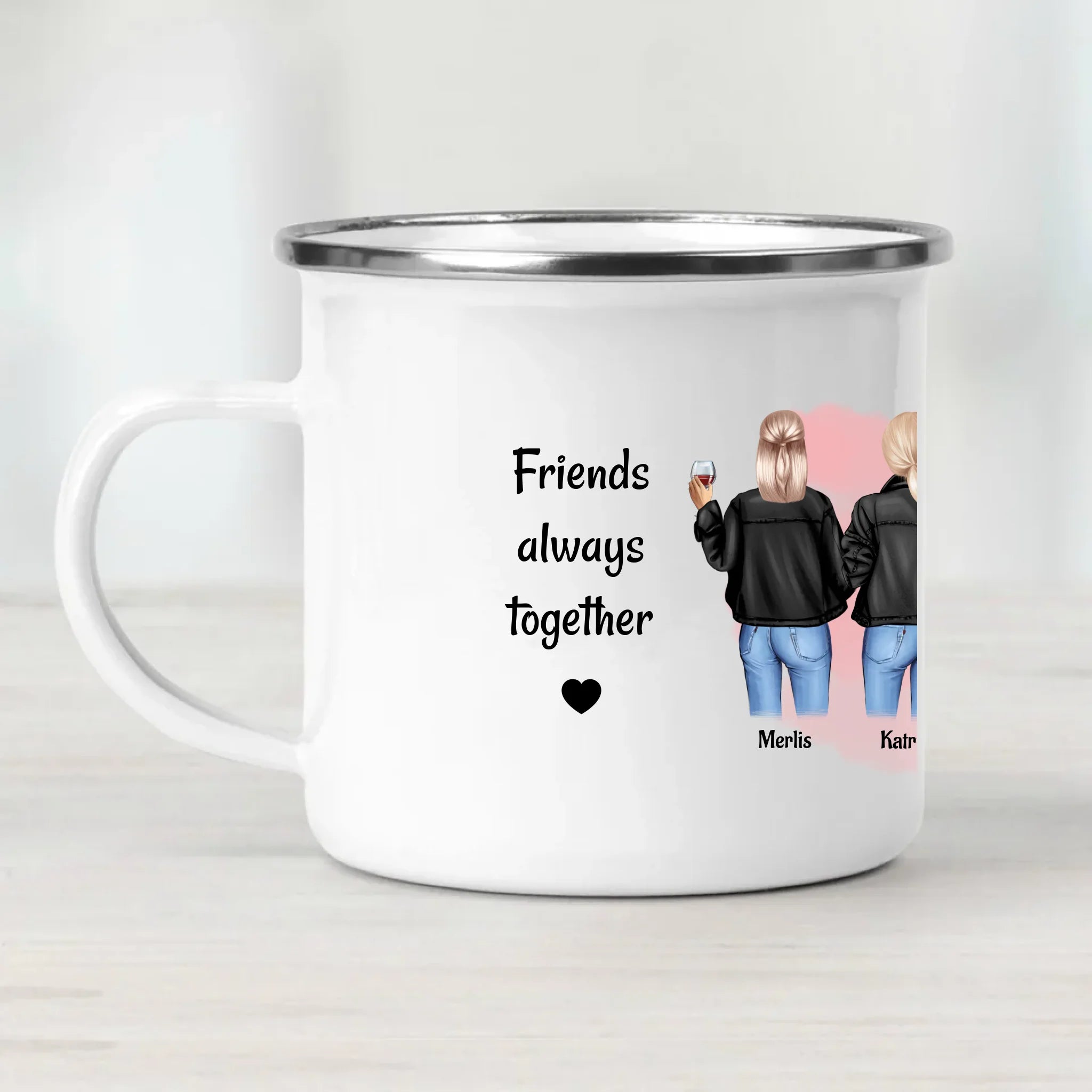 Geschenk Tasse 6 Freundinnen personalisieren - Cantty