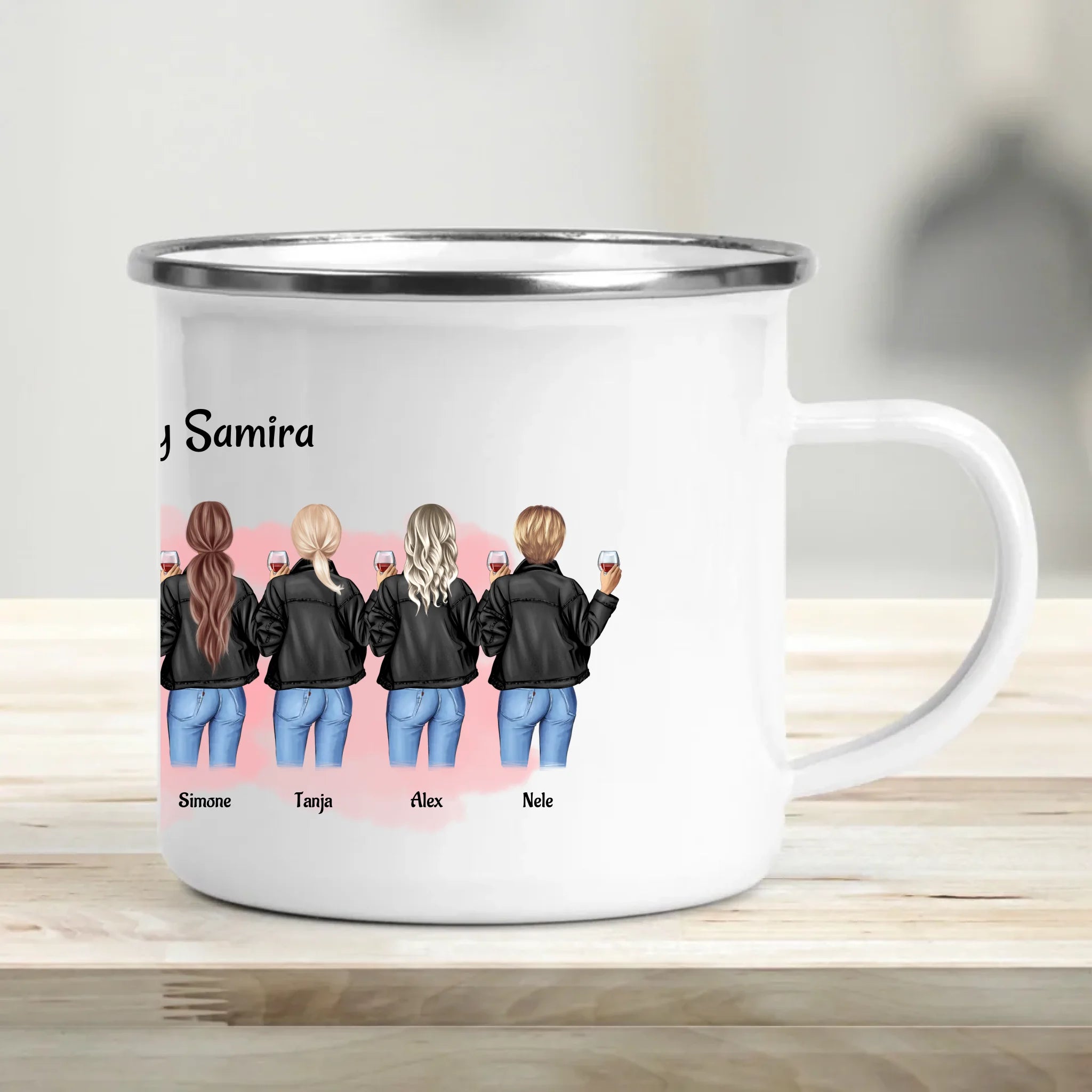 Tasse 9 Freundinnen Geschenk personalisiert - Cantty