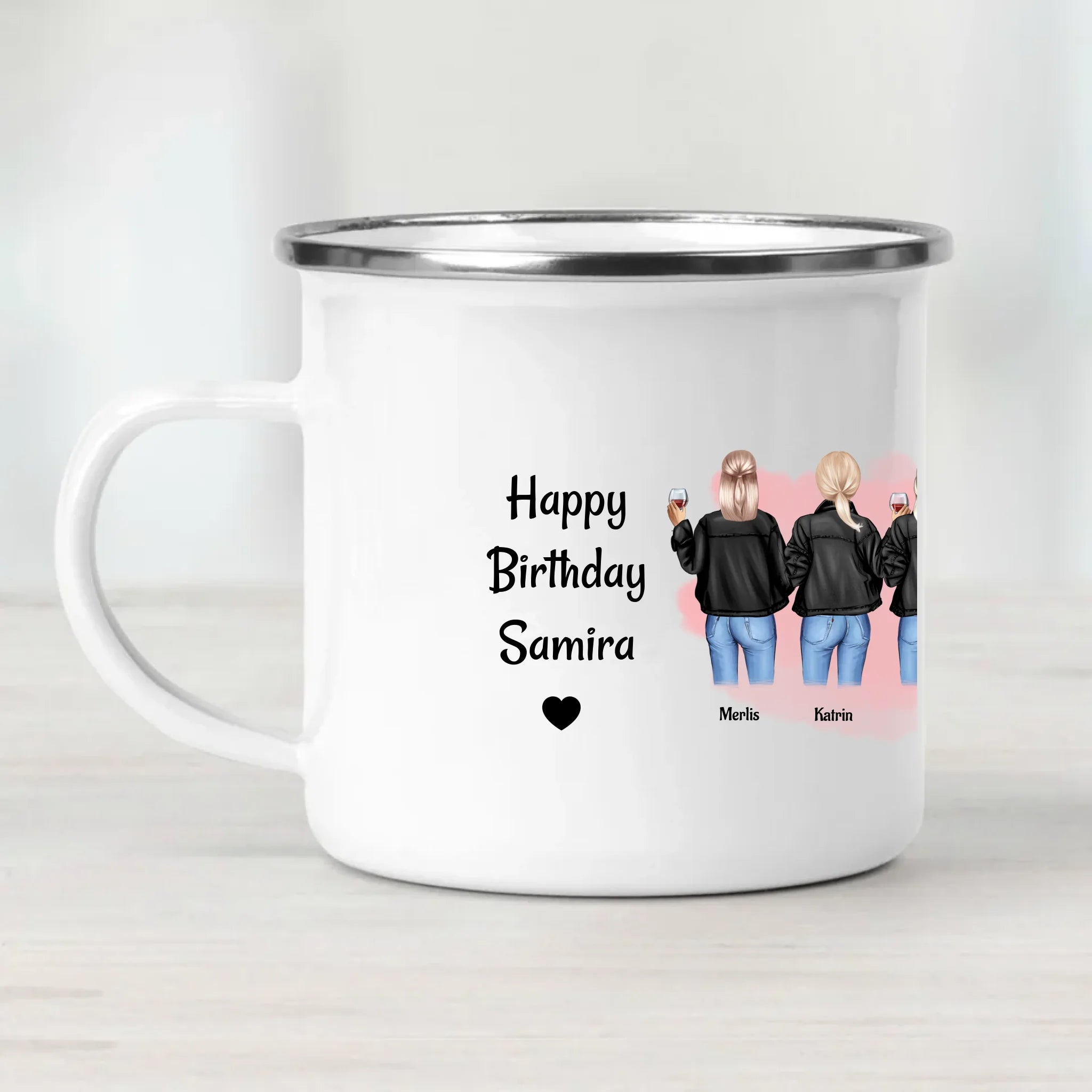 Geschenk Tasse 8 Freundinnen gestalten - Cantty