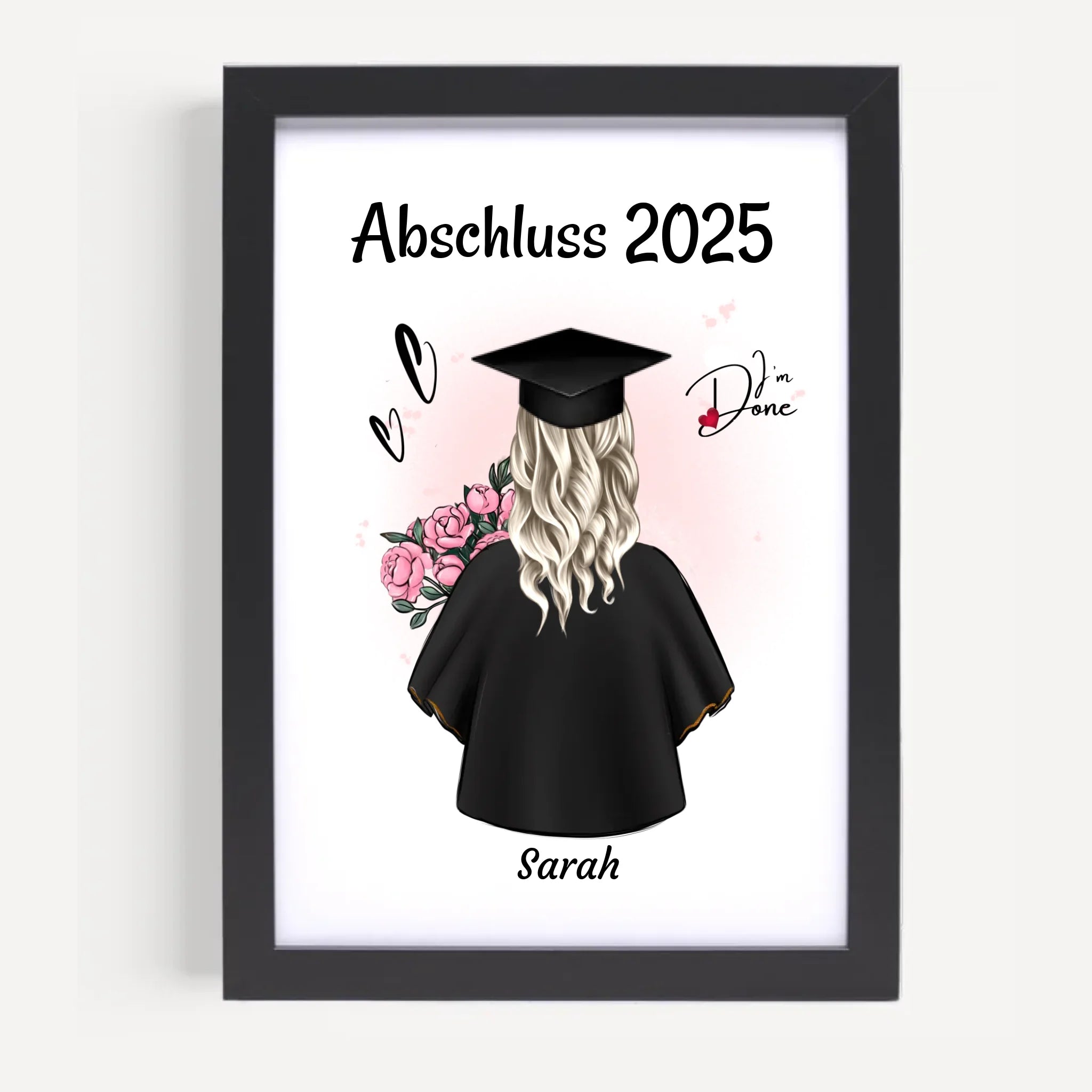 Tochter Abschluss Poster Abitur, Bachelor & Ausbildung Geschenk gestalten - Cantty