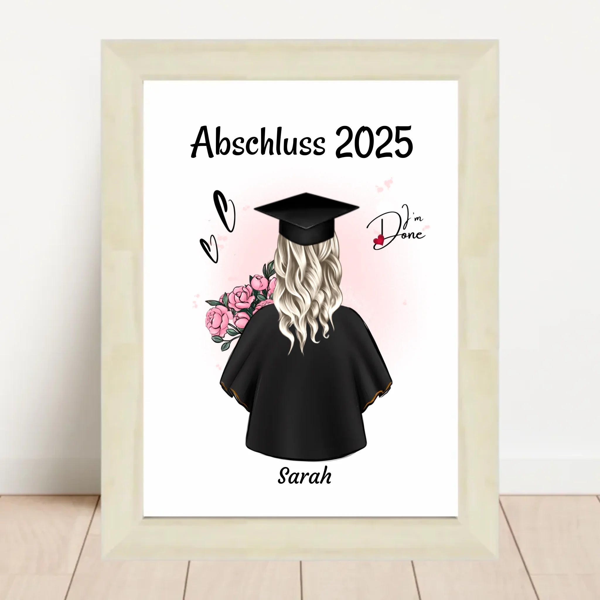 Tochter Abschluss Poster Abitur, Bachelor & Ausbildung Geschenk gestalten - Cantty