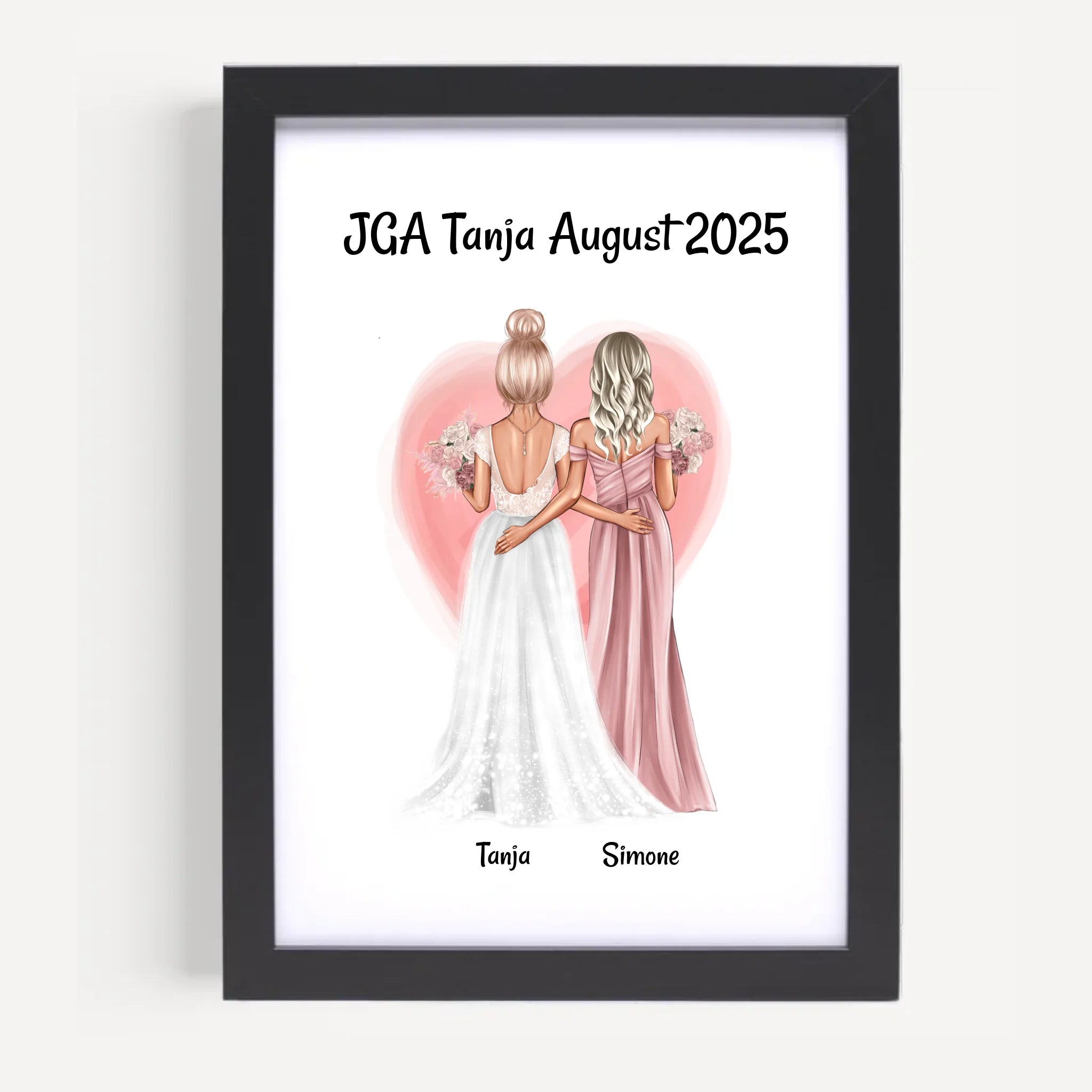 JGA Geschenk Freundinnen Bild personalisiert - Cantty