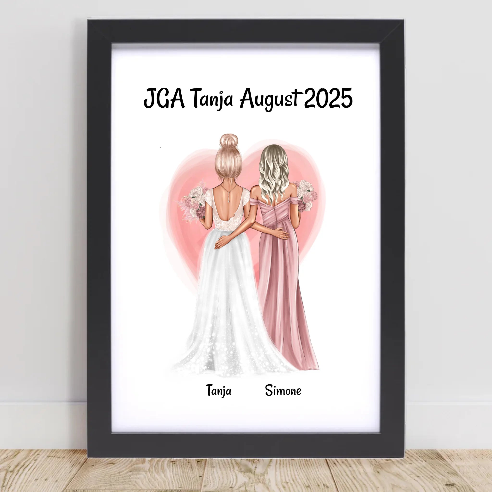 JGA Geschenk Freundinnen Bild personalisiert - Cantty