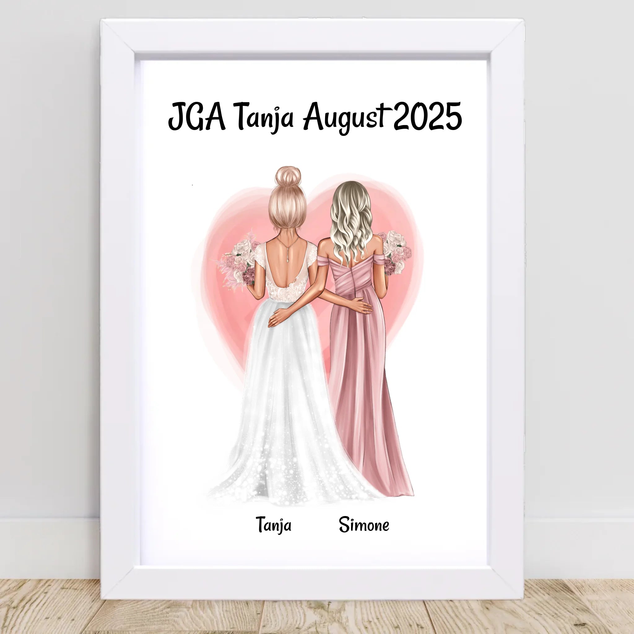 JGA Geschenk Freundinnen Bild personalisiert - Cantty