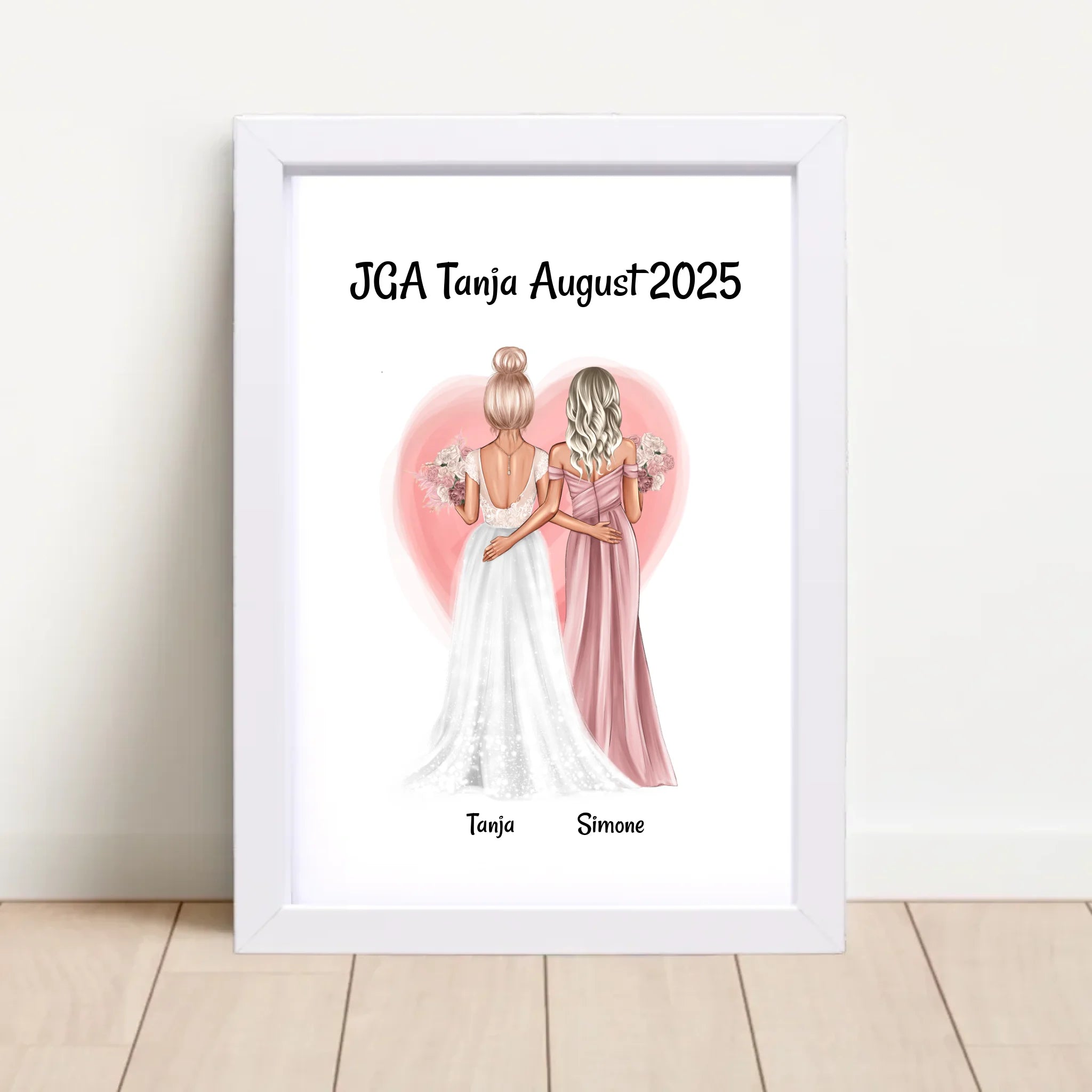 JGA Geschenk Freundinnen Bild personalisiert - Cantty